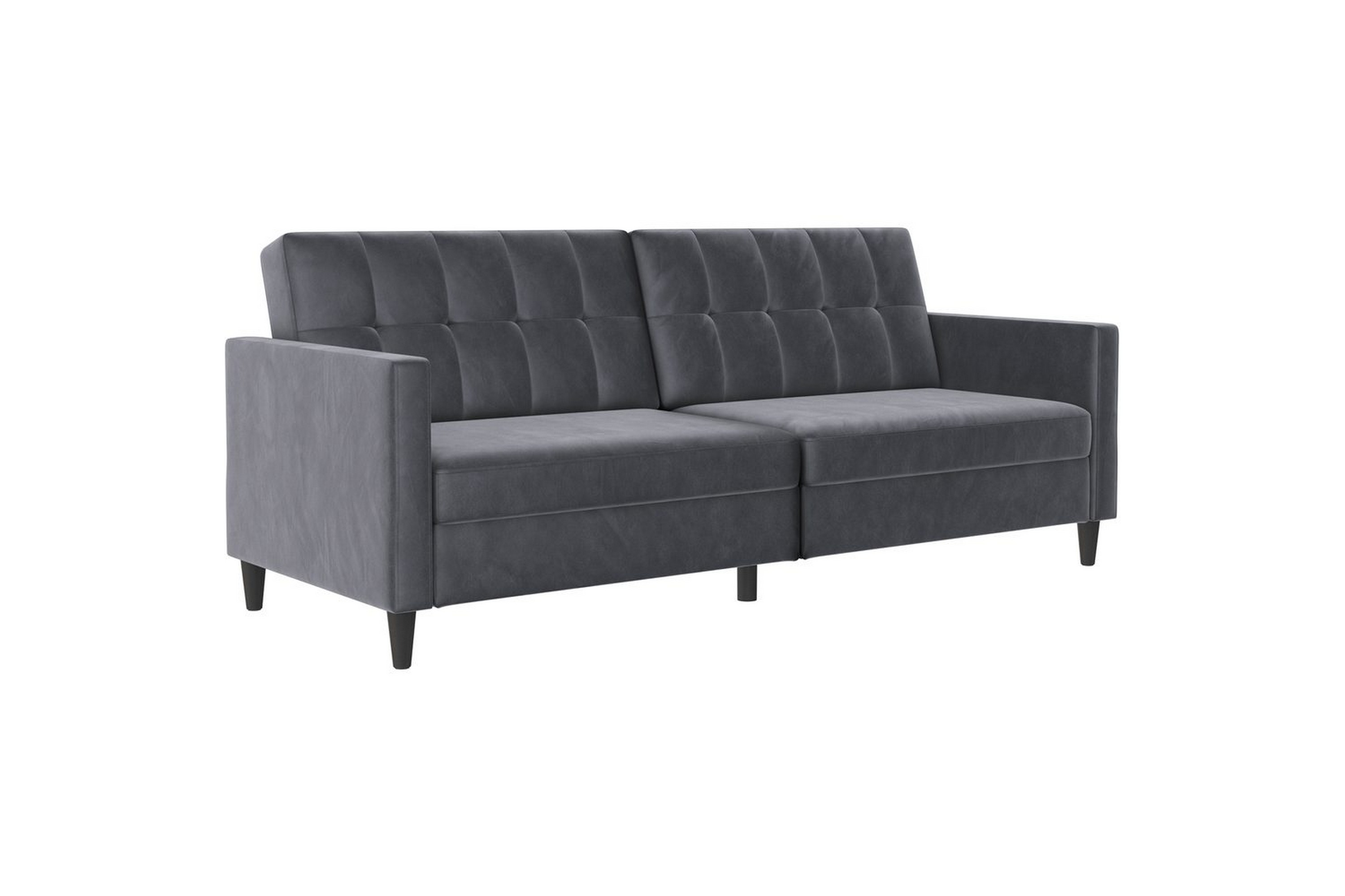 bäddsoffa hartford 203x83x82 cm, antracit, sammet - 203x83x82 cm, antracit, sammet