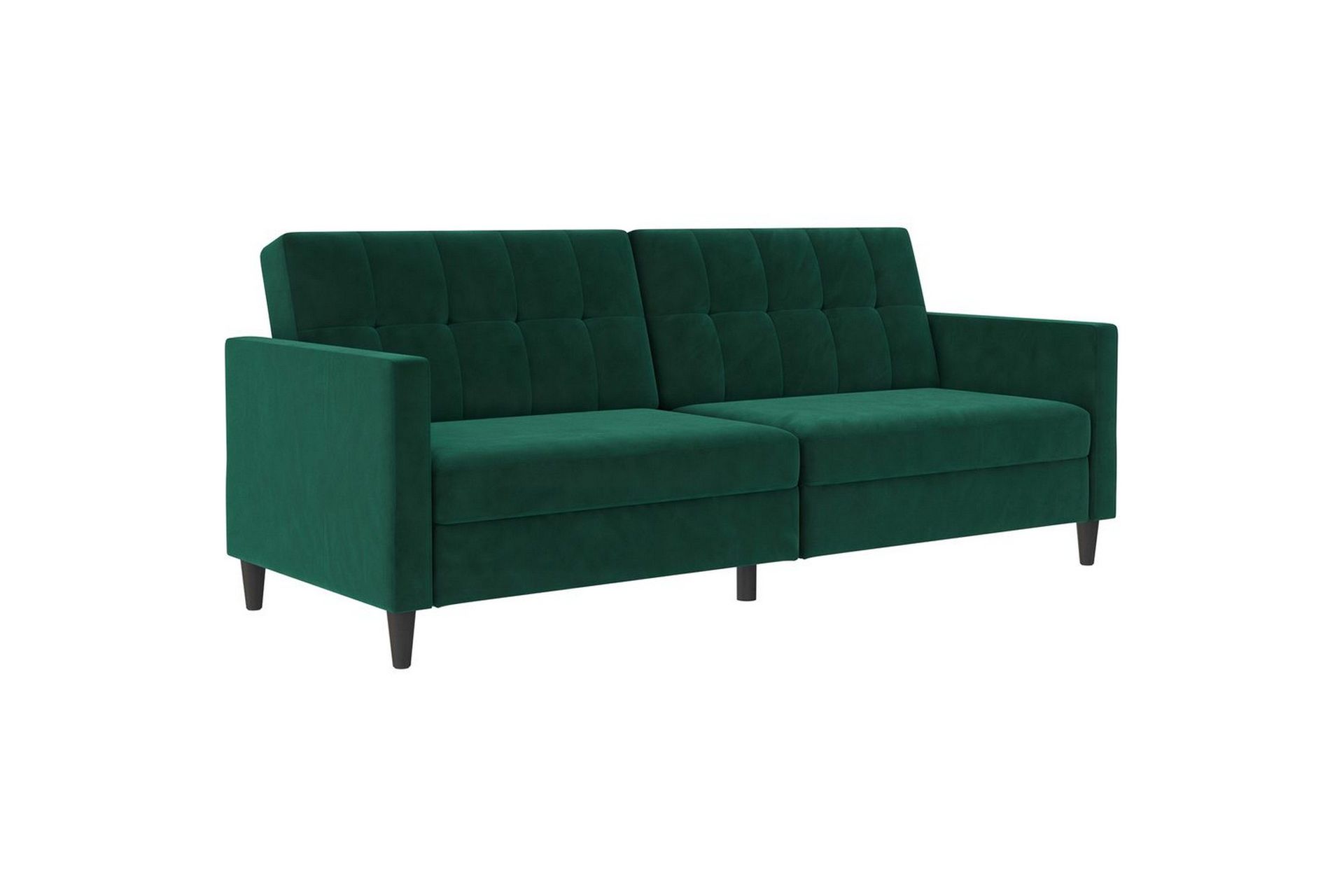 B&auml;ddsoffa Hartford 203x83x82 cm, M&ouml;rkgr&ouml;n, Sammet - 203x83x82 cm, M&ouml;rkgr&ouml;n, Sammet