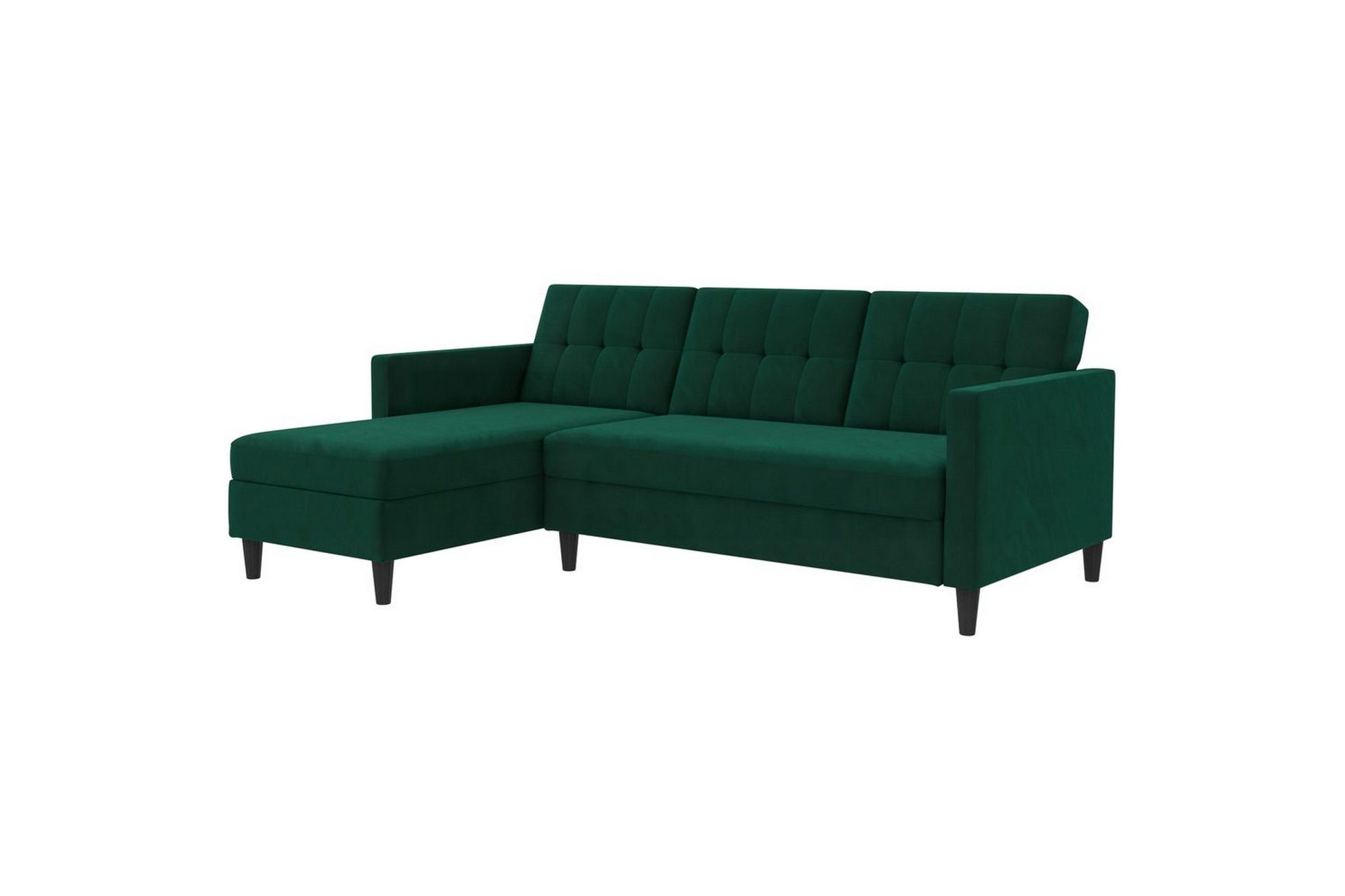 B&auml;ddsoffa Hartford 213x153x82 cm, Gr&ouml;n, Sammet - 213x153x82 cm, Gr&ouml;n, Sammet