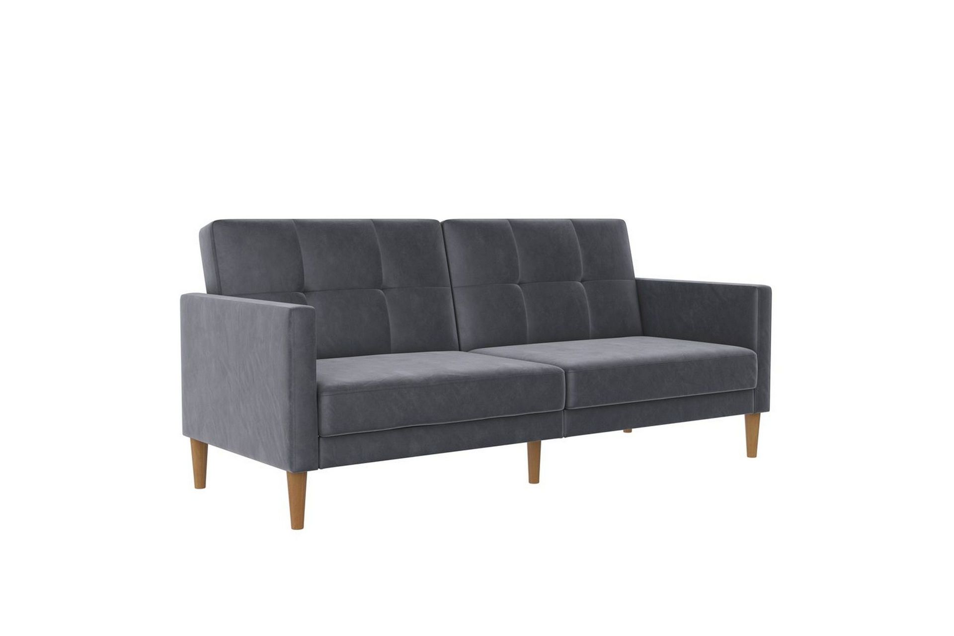 Bäddsoffa Lilly Antracit, Sammet - Antracit, Sammet