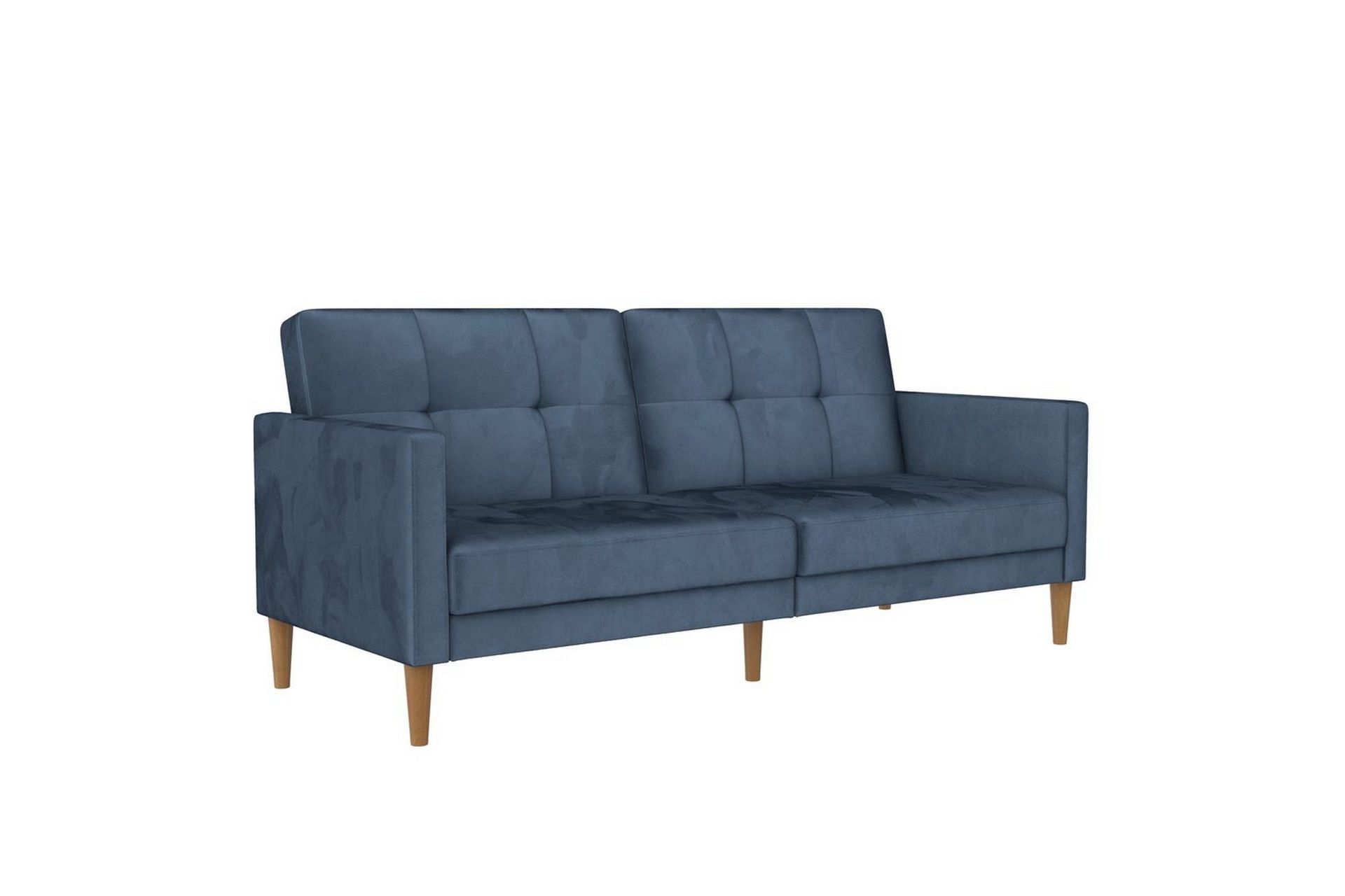 B&auml;ddsoffa Lilly Bl&aring;, Sammet - Bl&aring;, Sammet