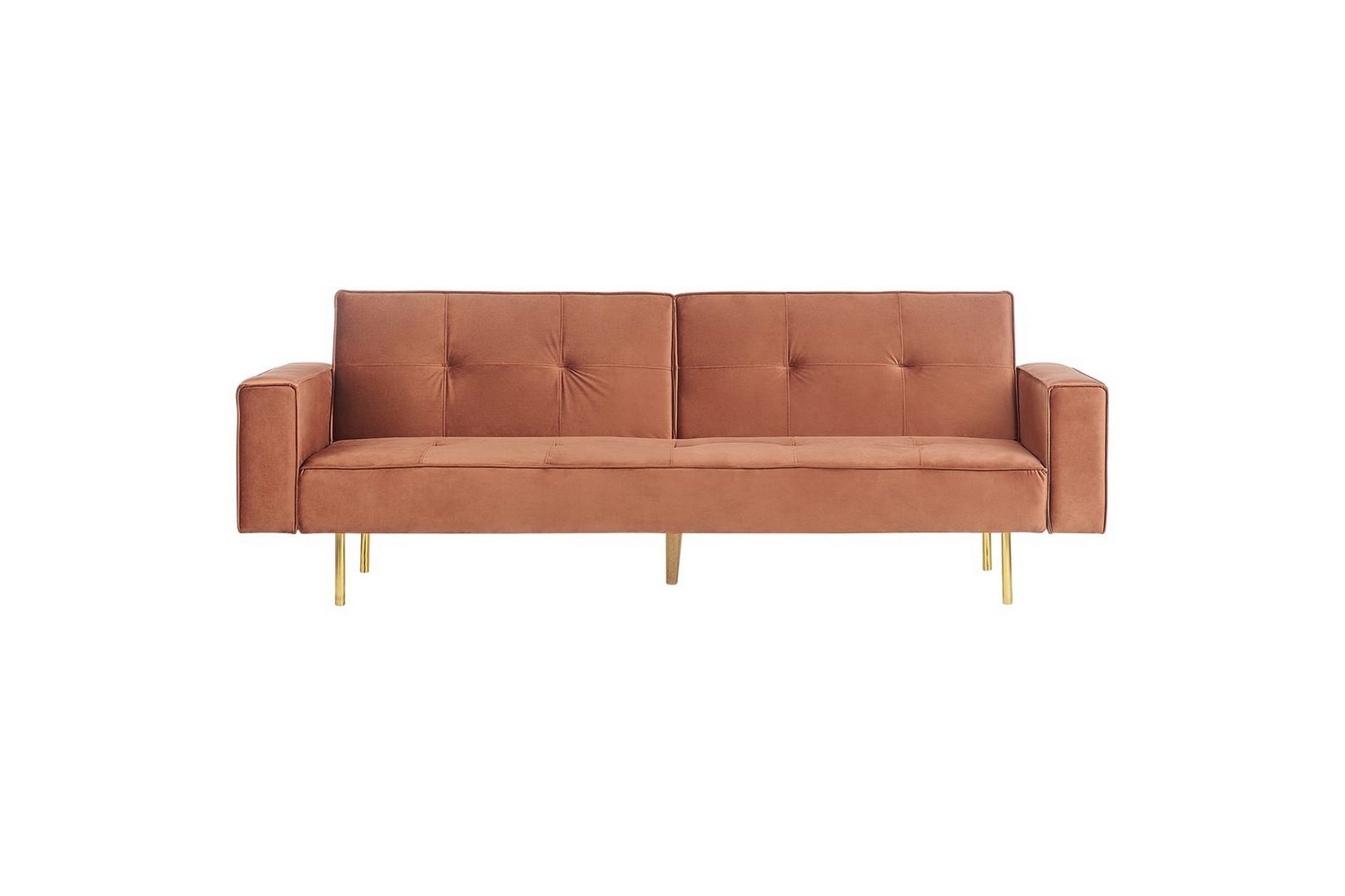 Bäddsoffa Visnes Brun, Guld - Brun, Guld
