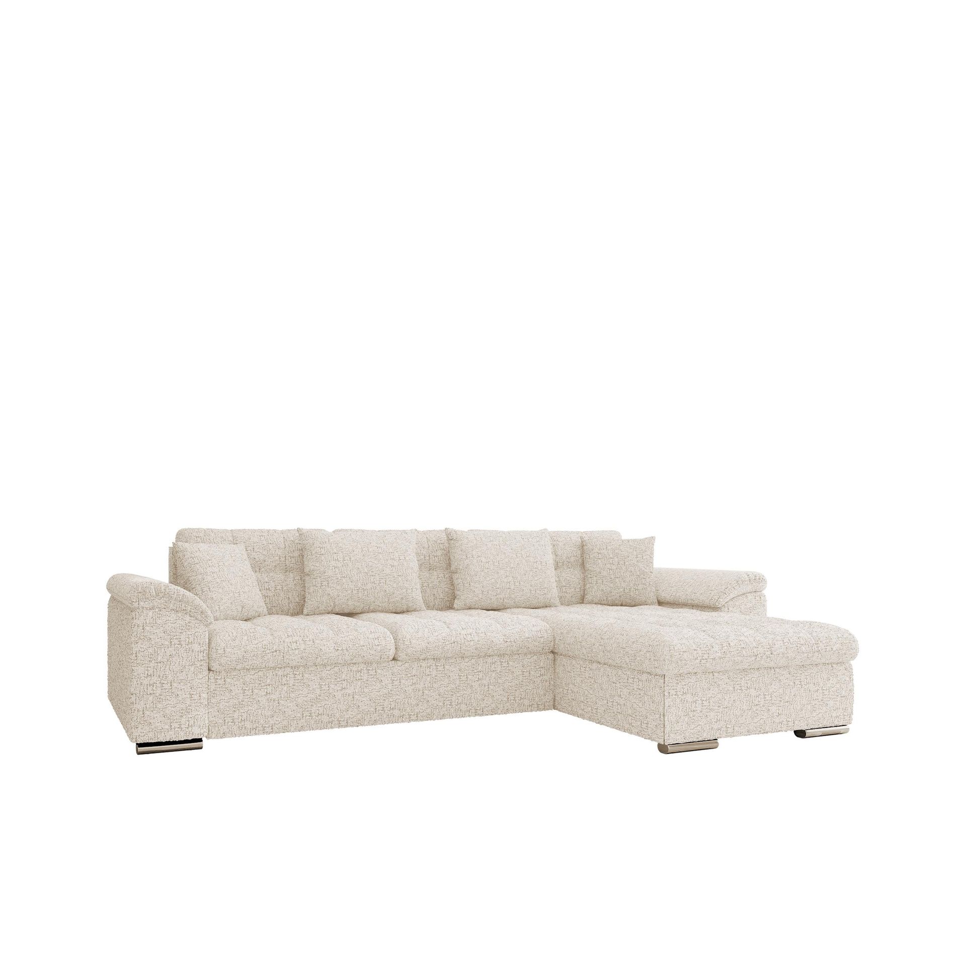 Camior 4-sits Bäddsoffa med divan Högervänd - Benvit