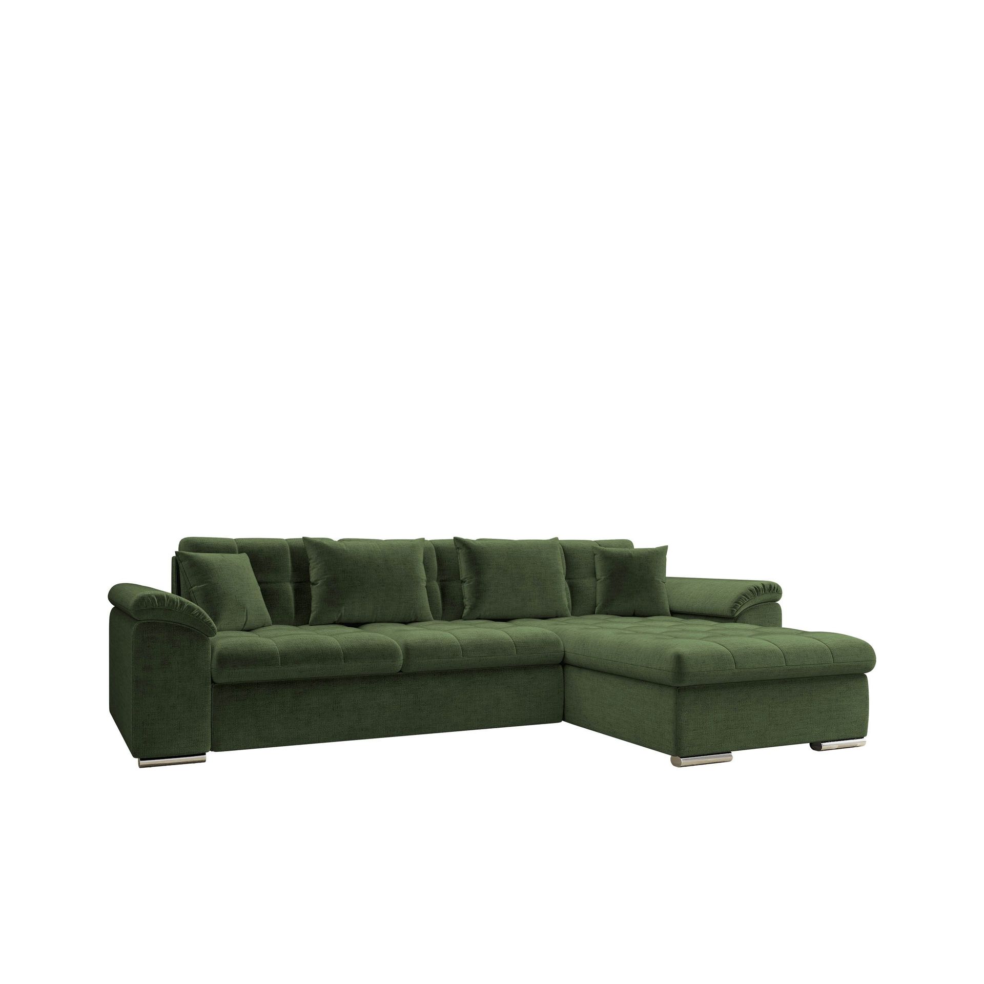 Camior 4-sits Bäddsoffa med divan Högervänd - grön