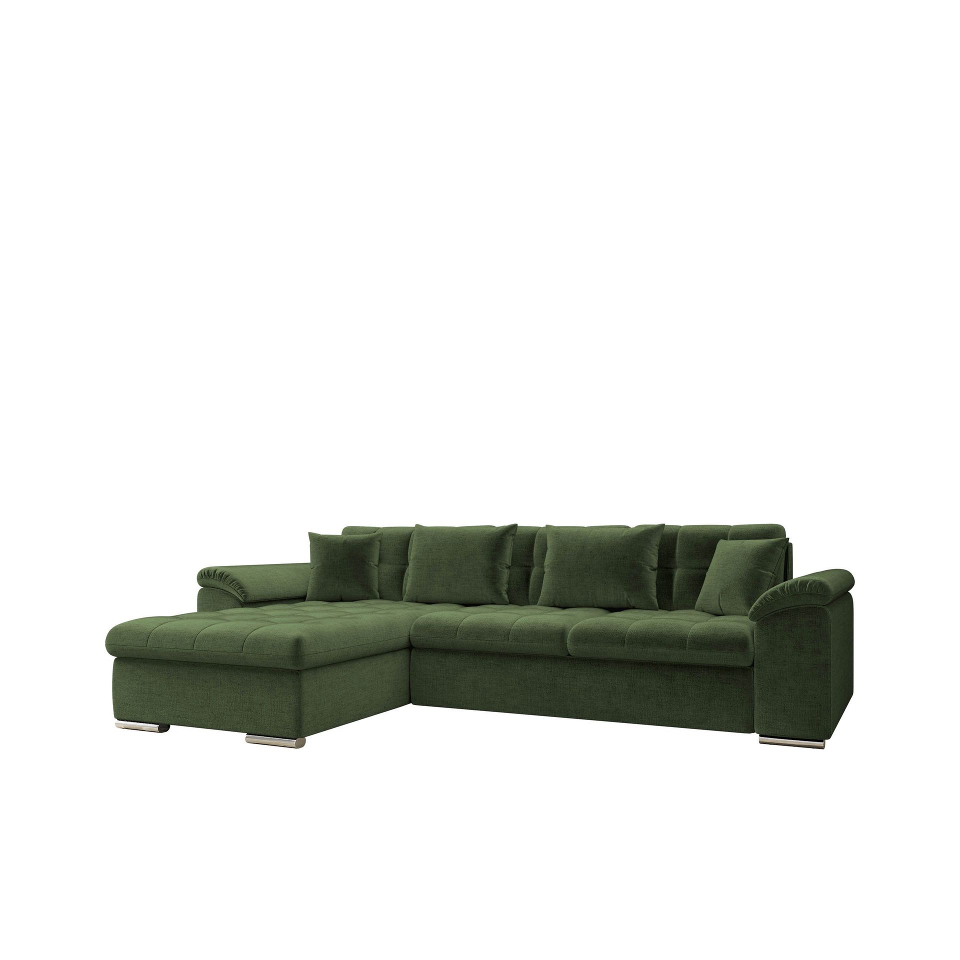 Camior 4-sits Bäddsoffa med divan Vänstervänd - grön
