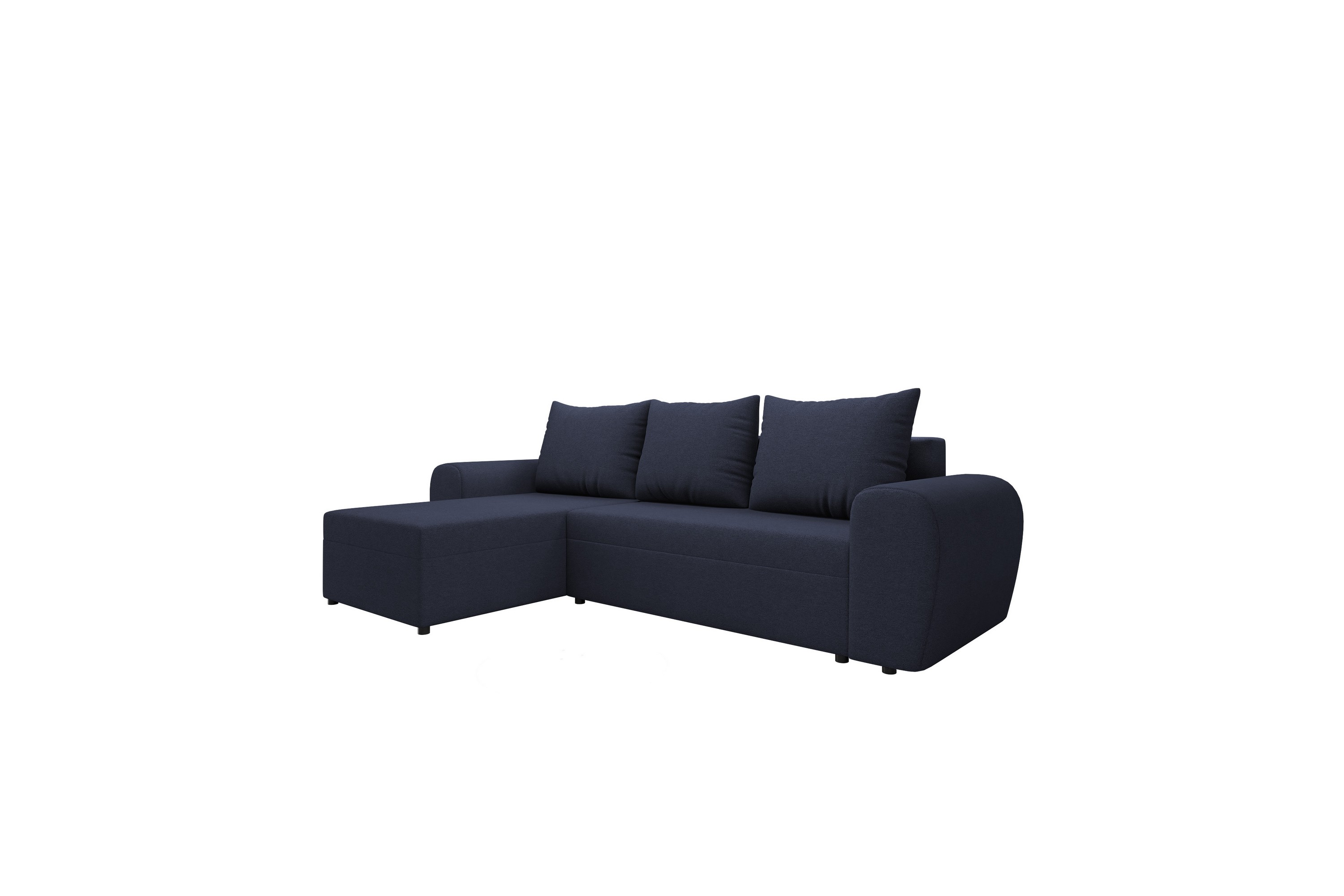 Chameli Bäddsoffa med Divan 3-sits Mörkblå