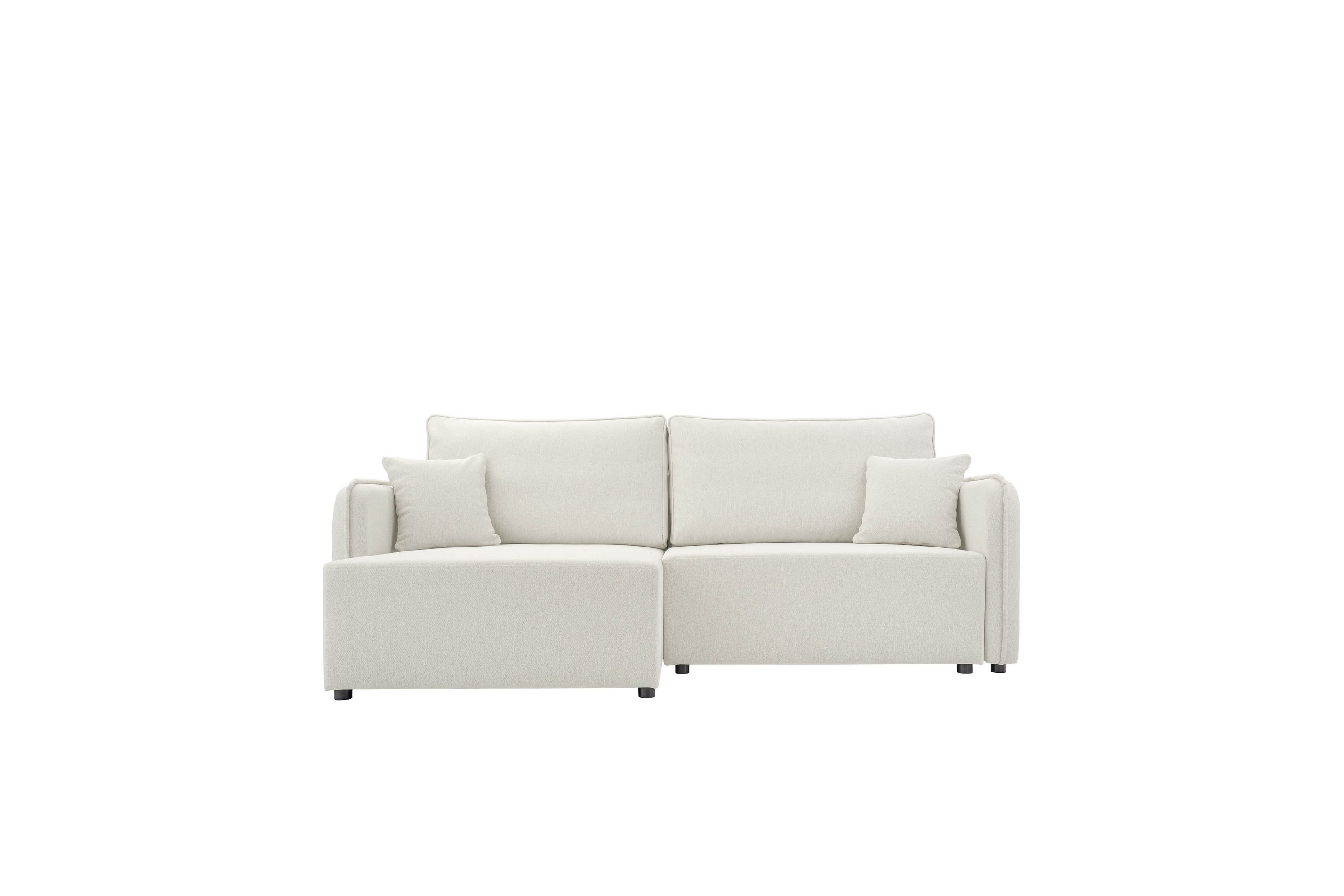 Chandru Bäddsoffa med Divan 3-sits i Plysch Beige