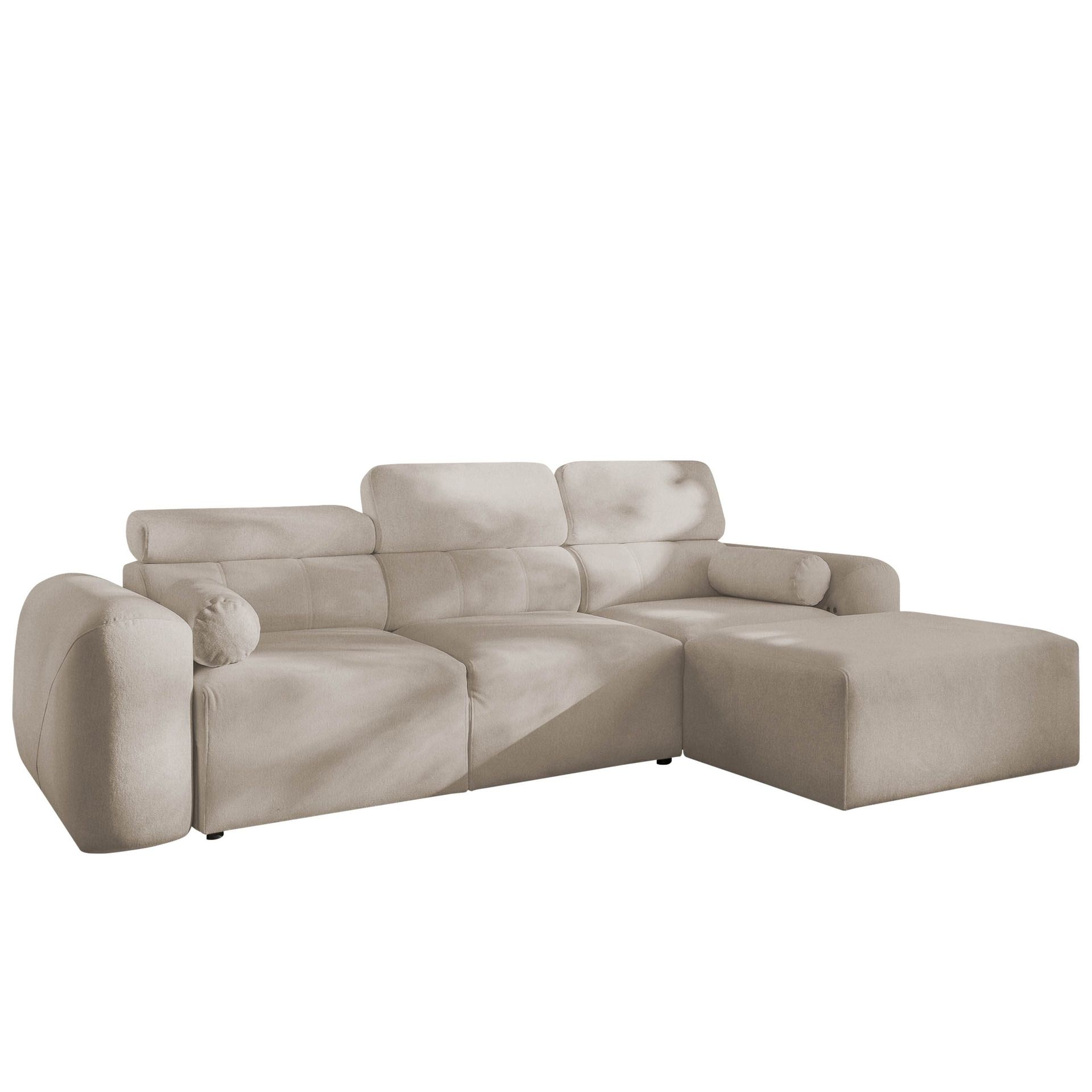 Clement 3-sits Bäddsoffa med Divan Högervänd - Beige