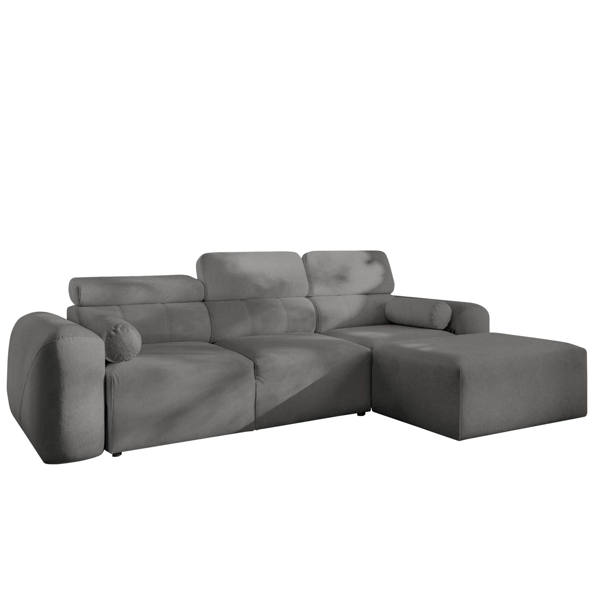 Clement 3-sits Bäddsoffa med Divan Högervänd - Mellangrå