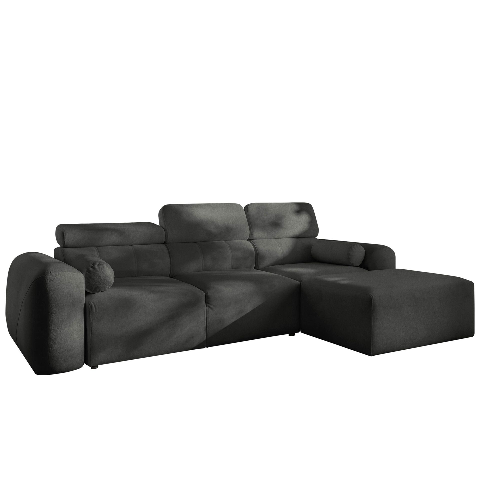 Clement 3-sits Bäddsoffa med Divan Högervänd - Mörkgrå