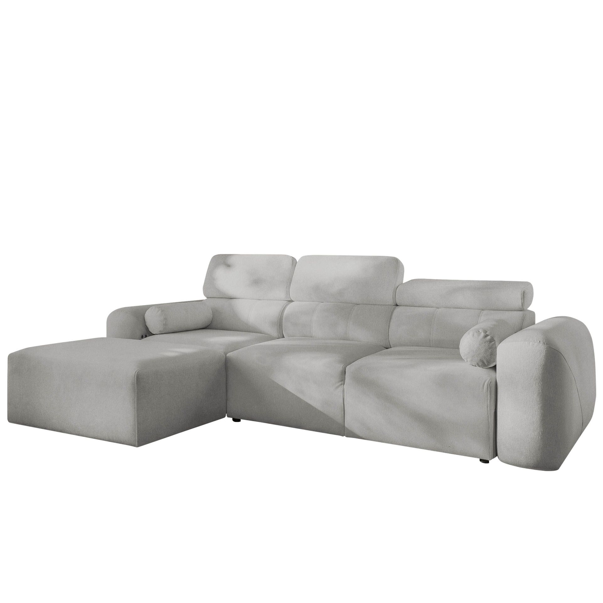 Clement 3-sits Bäddsoffa med Divan Vänstervänd - Ljusgrå