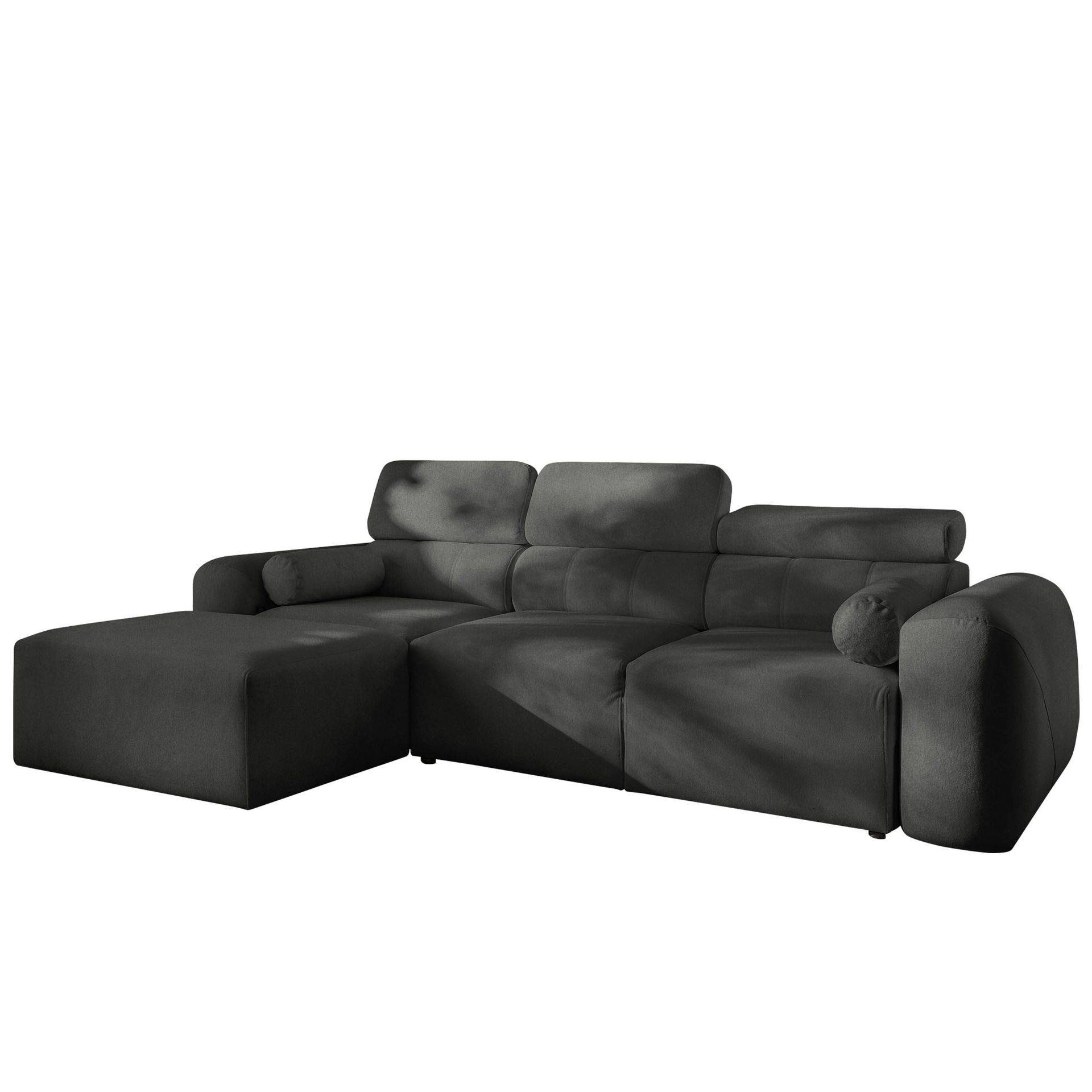 Clement 3-sits Bäddsoffa med Divan Vänstervänd - Mörkgrå