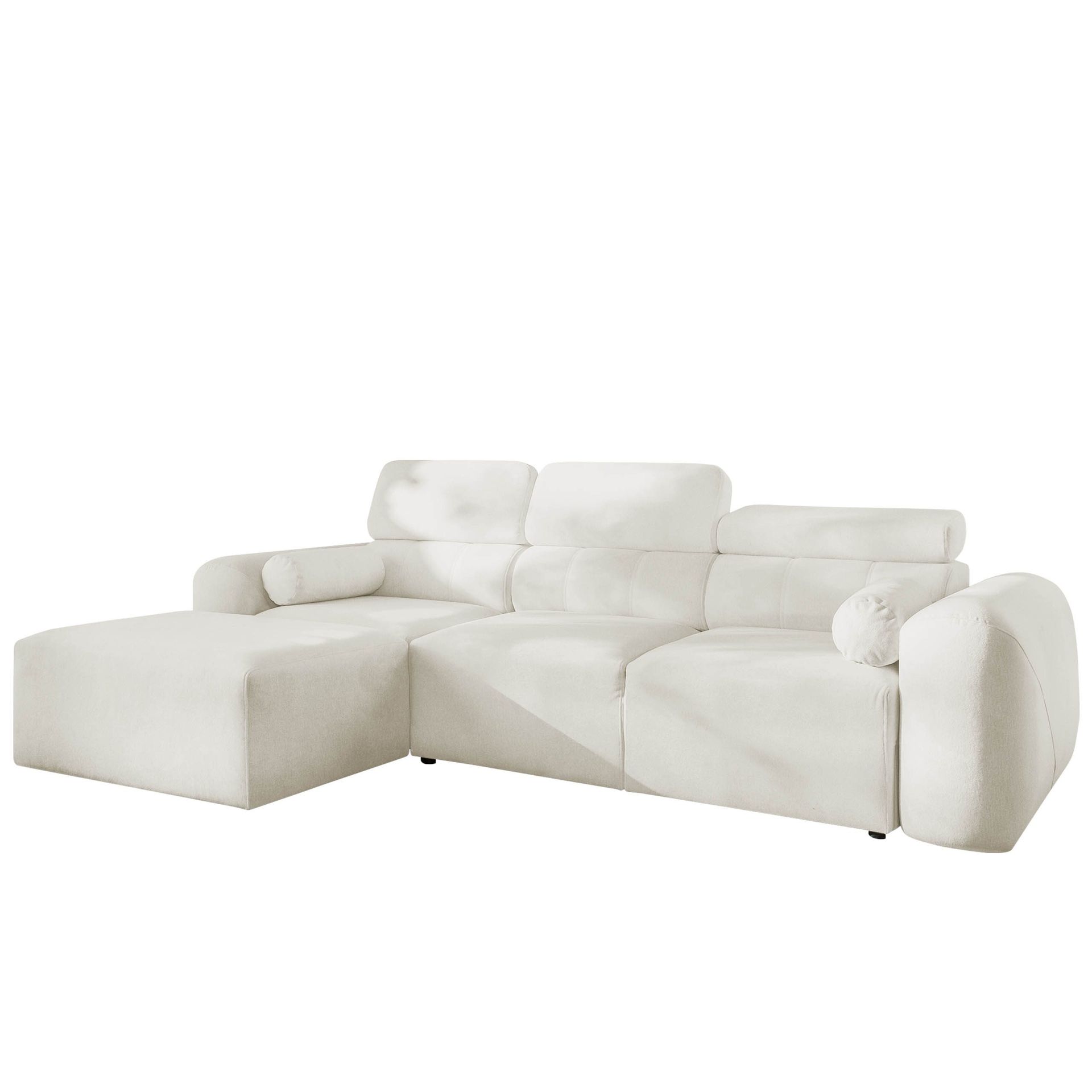 Clement 3-sits Bäddsoffa med Divan Vänstervänd - Vit
