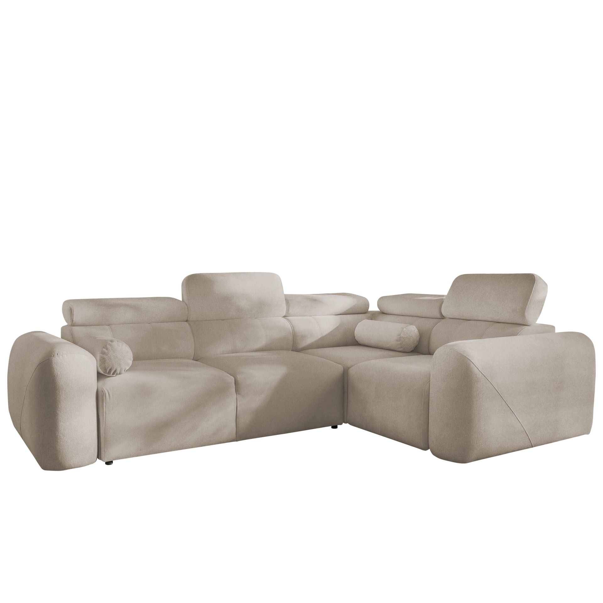 Clement 4-sits Hörnbäddsoffa Högervänd - beige