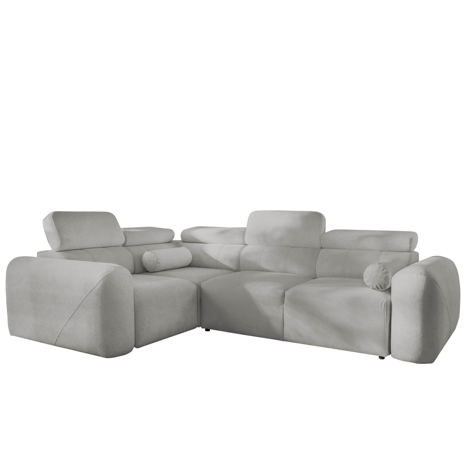 Clement 4-sits Hörnbäddsoffa Vänstervänd - ljusgrå