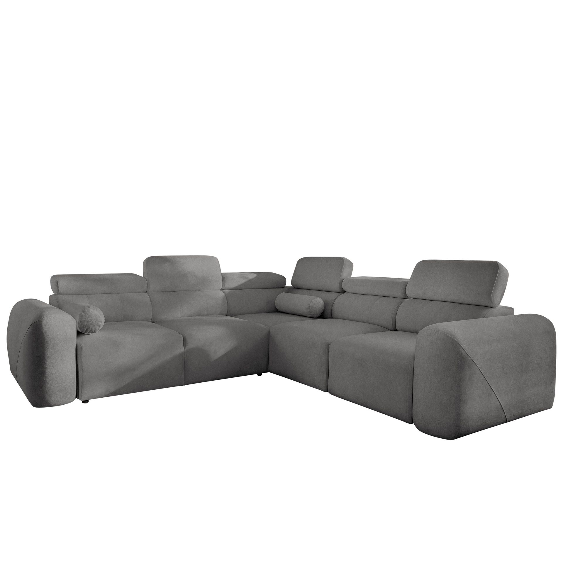 Clement 5-sits Hörnbäddsoffa Högervänd - mörkgrå