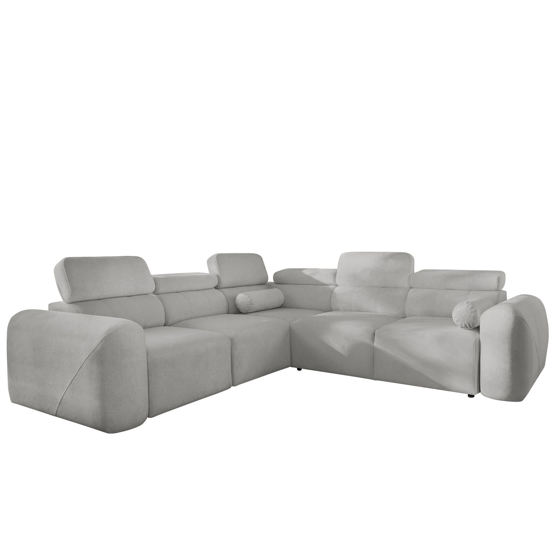 Clement 5-sits Hörnbäddsoffa Vänstervänd - ljusgrå