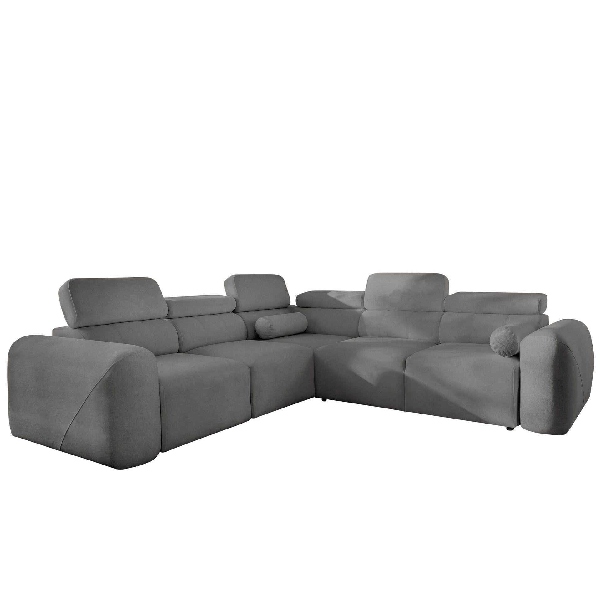 Clement 5-sits Hörnbäddsoffa Vänstervänd - mörkgrå