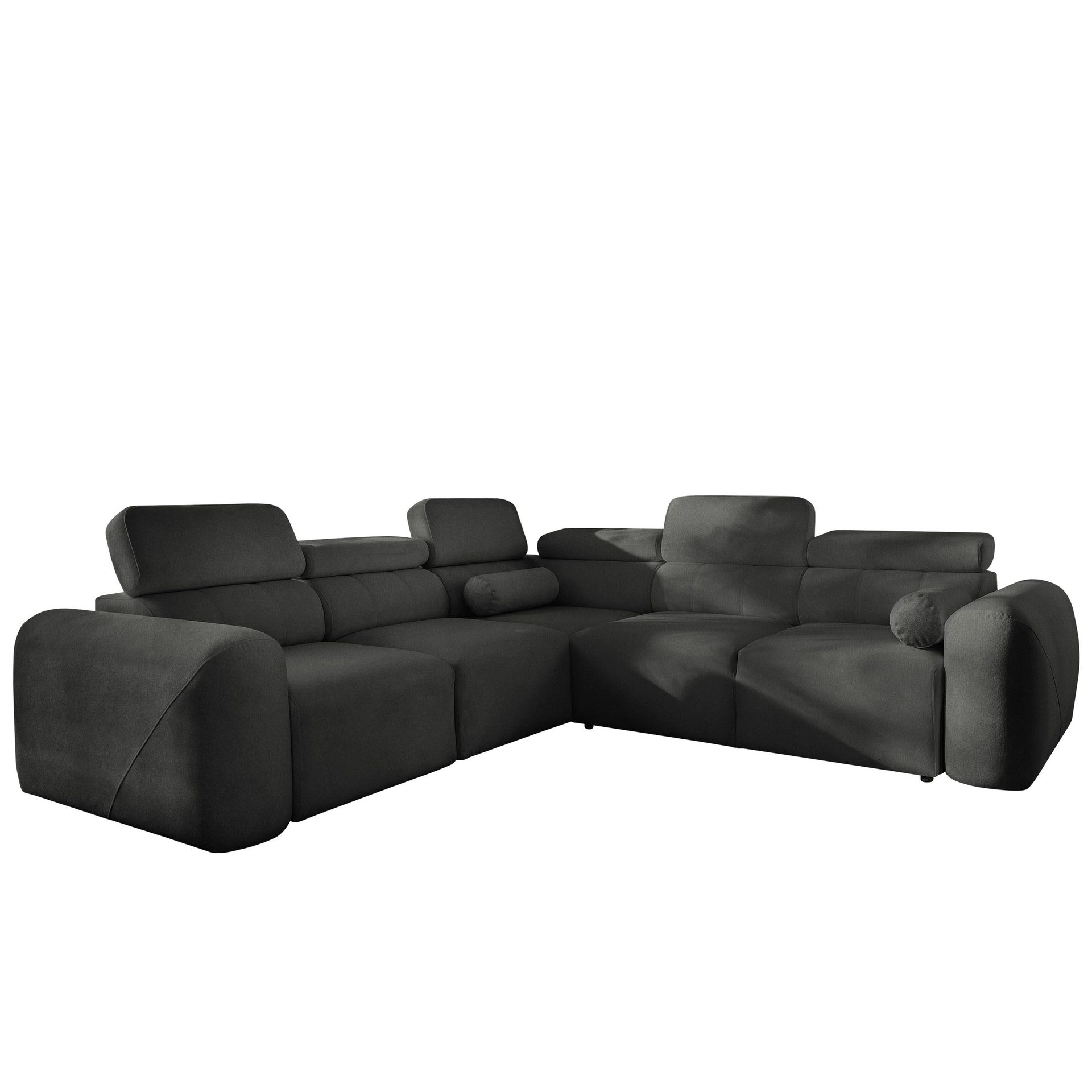 Clement 5-sits Hörnbäddsoffa Vänstervänd - svart