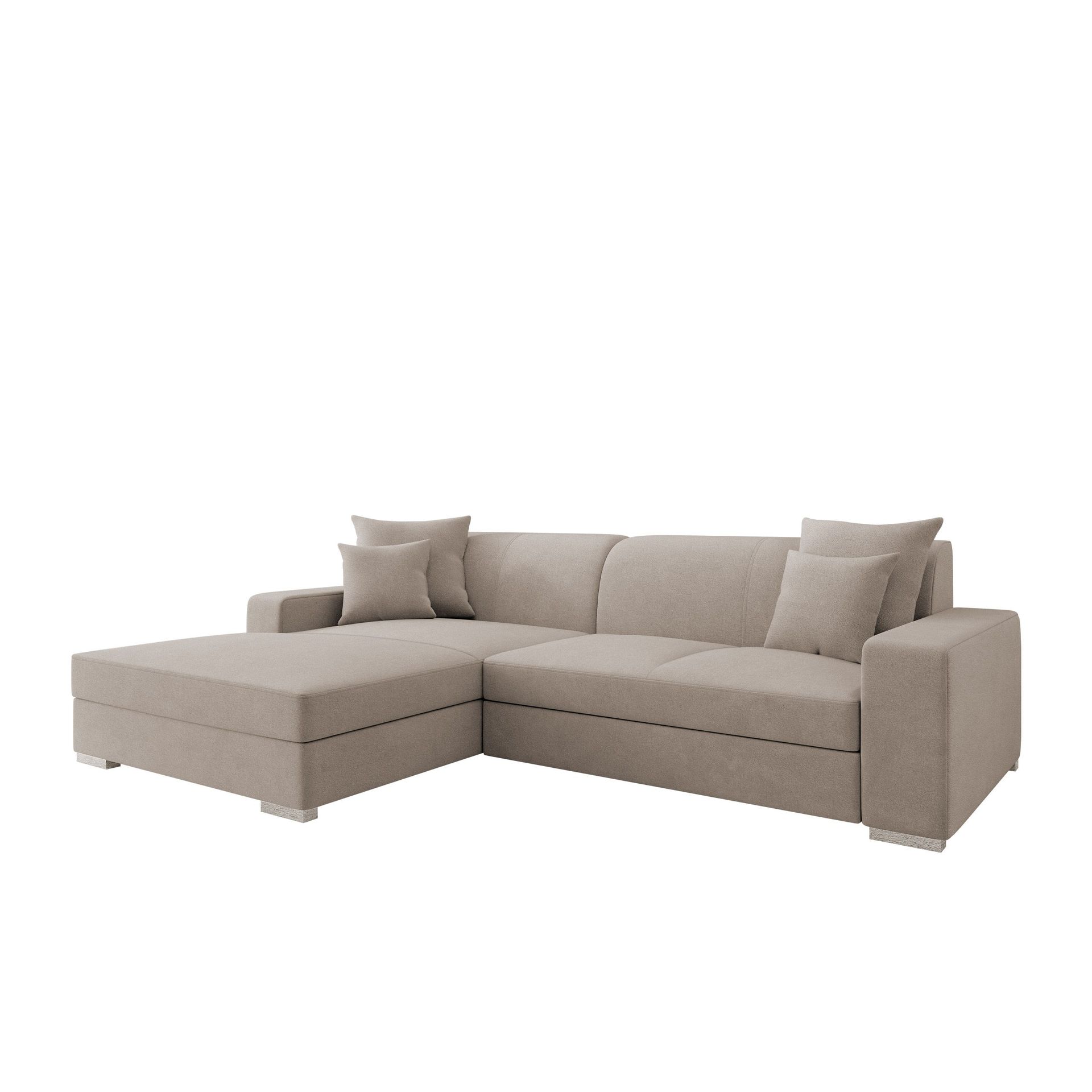 Corvik 3-sits Bäddsoffa med divan och förvaring - beige