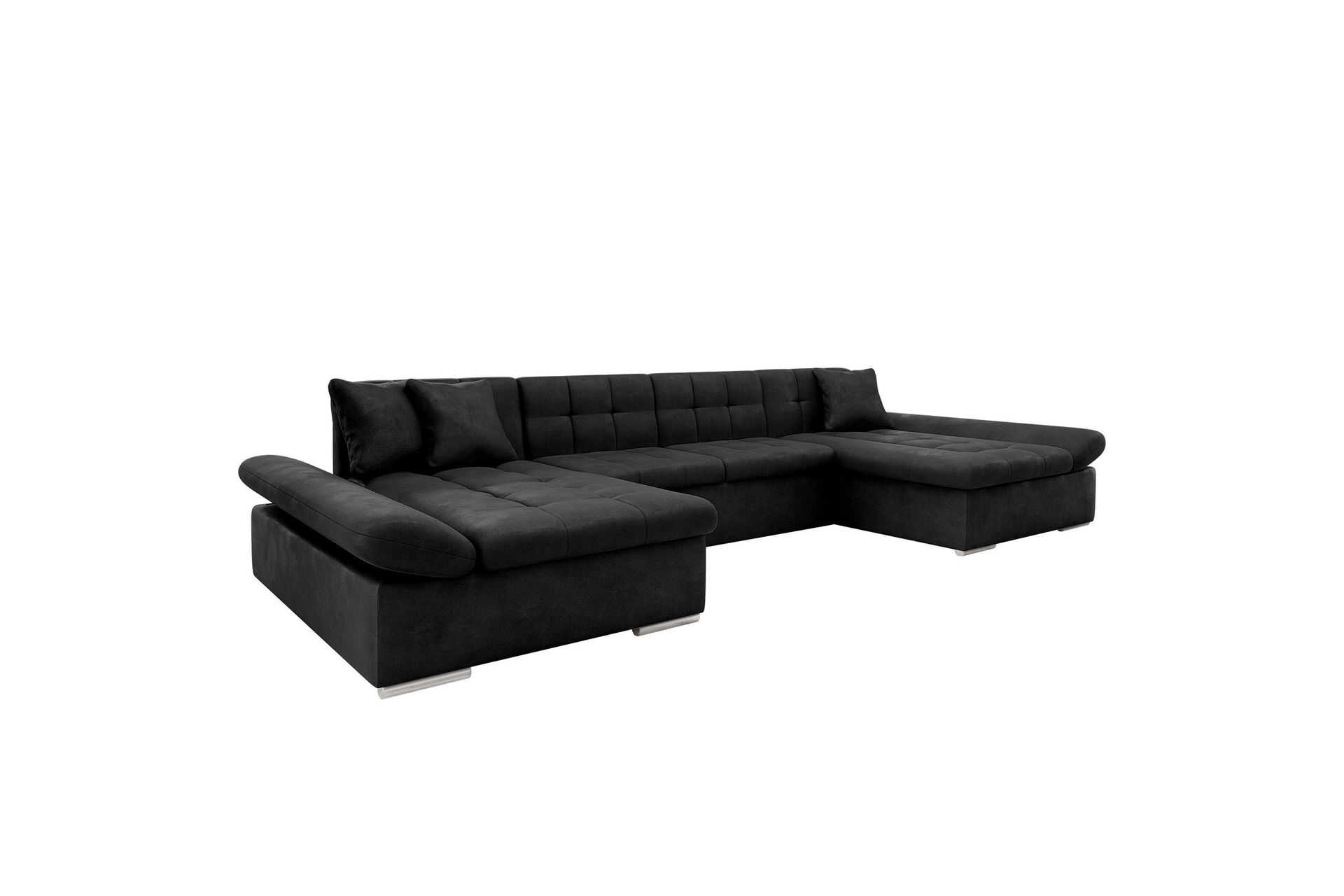 Dewitt B&auml;ddsoffa Dubbeldivan 5-sits - Svart