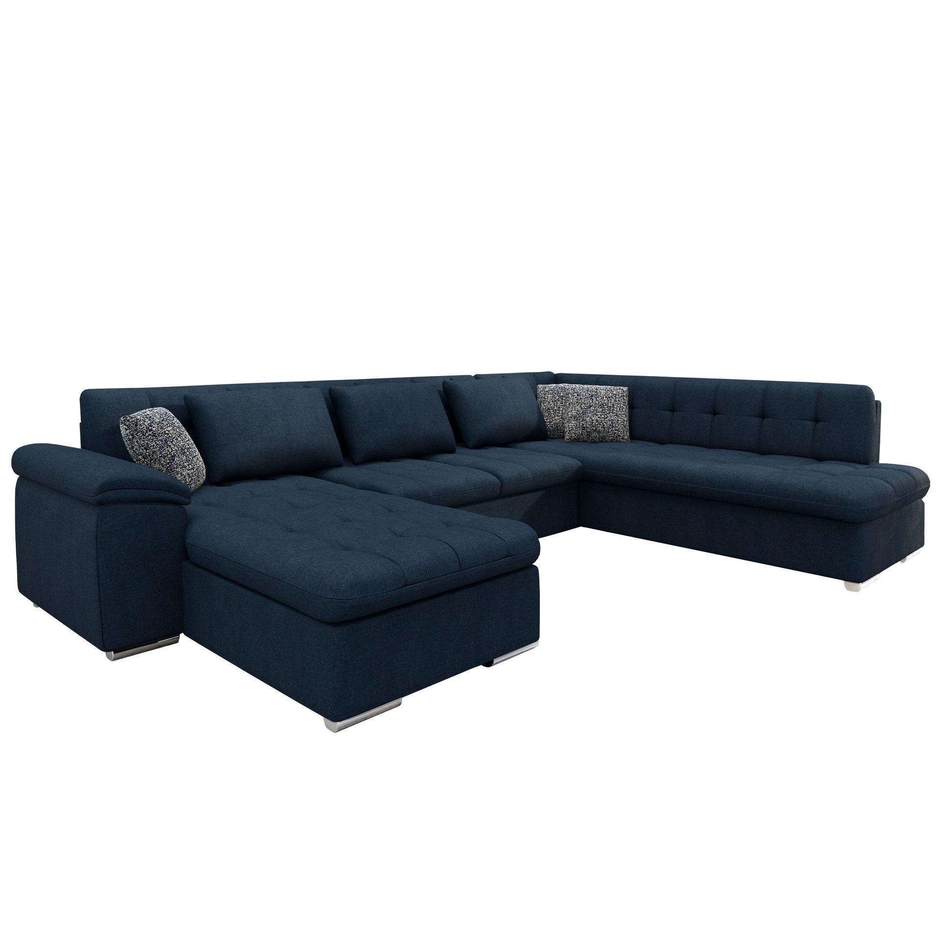 Dynir B&auml;ddsoffa med Divan och Sch&auml;slong 5-sits - Bl&aring;