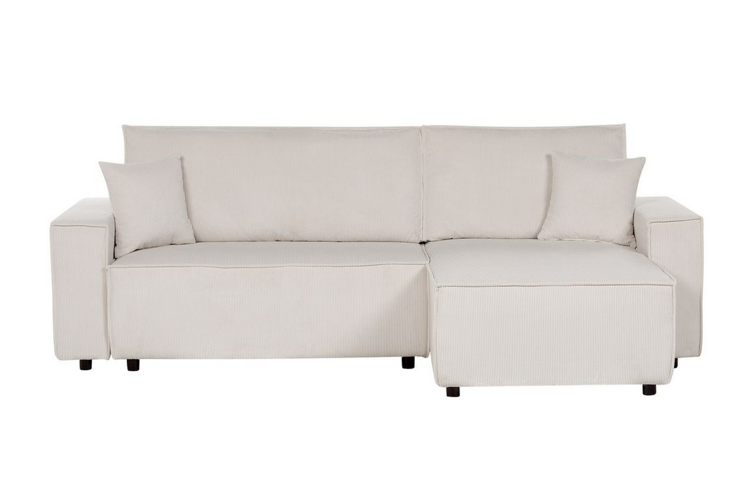 Dyshawn Hörnbäddsoffa 2-sits Vit/Svart