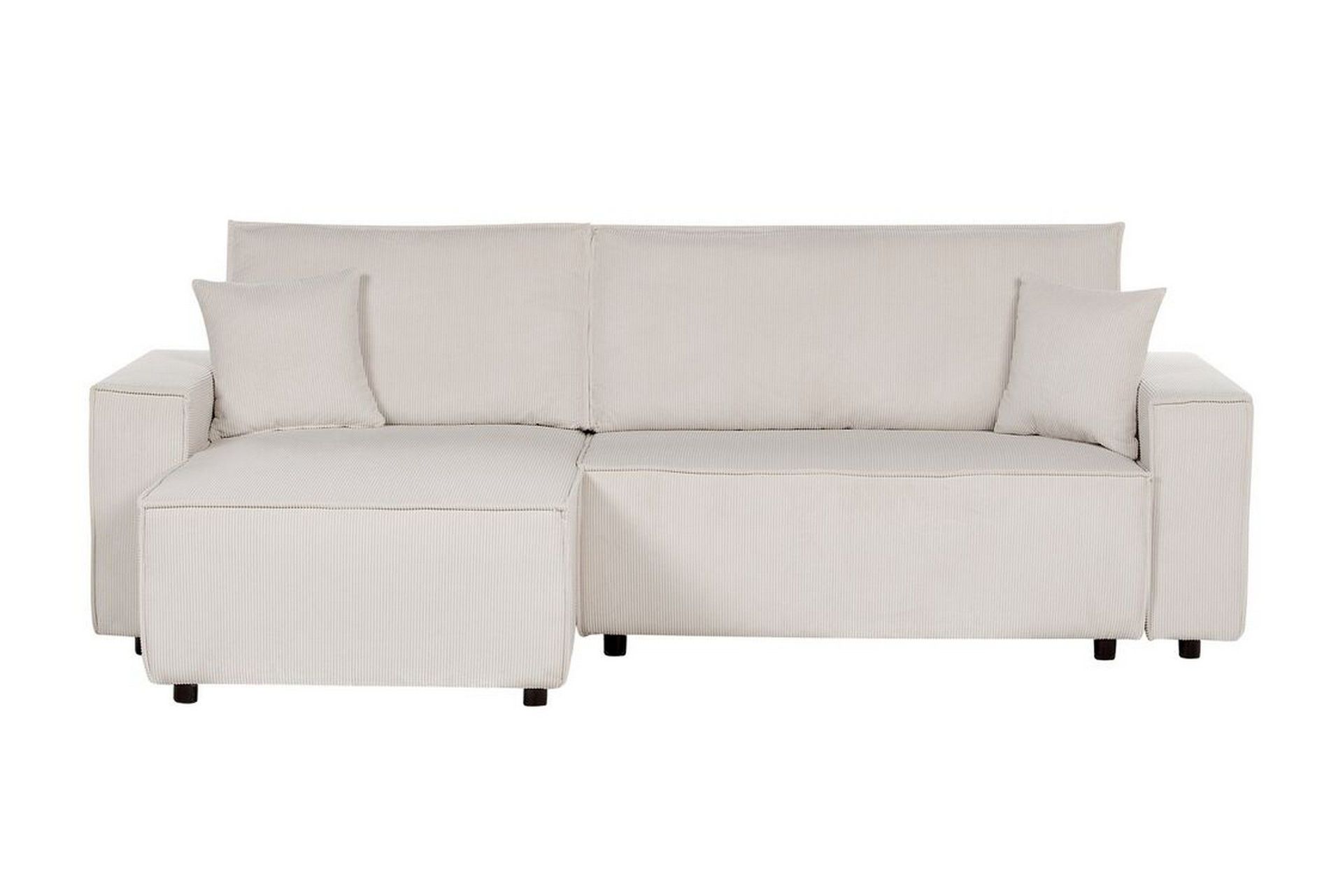 Dyshawn Hörnbäddsoffa 2-sits - Vit/Svart