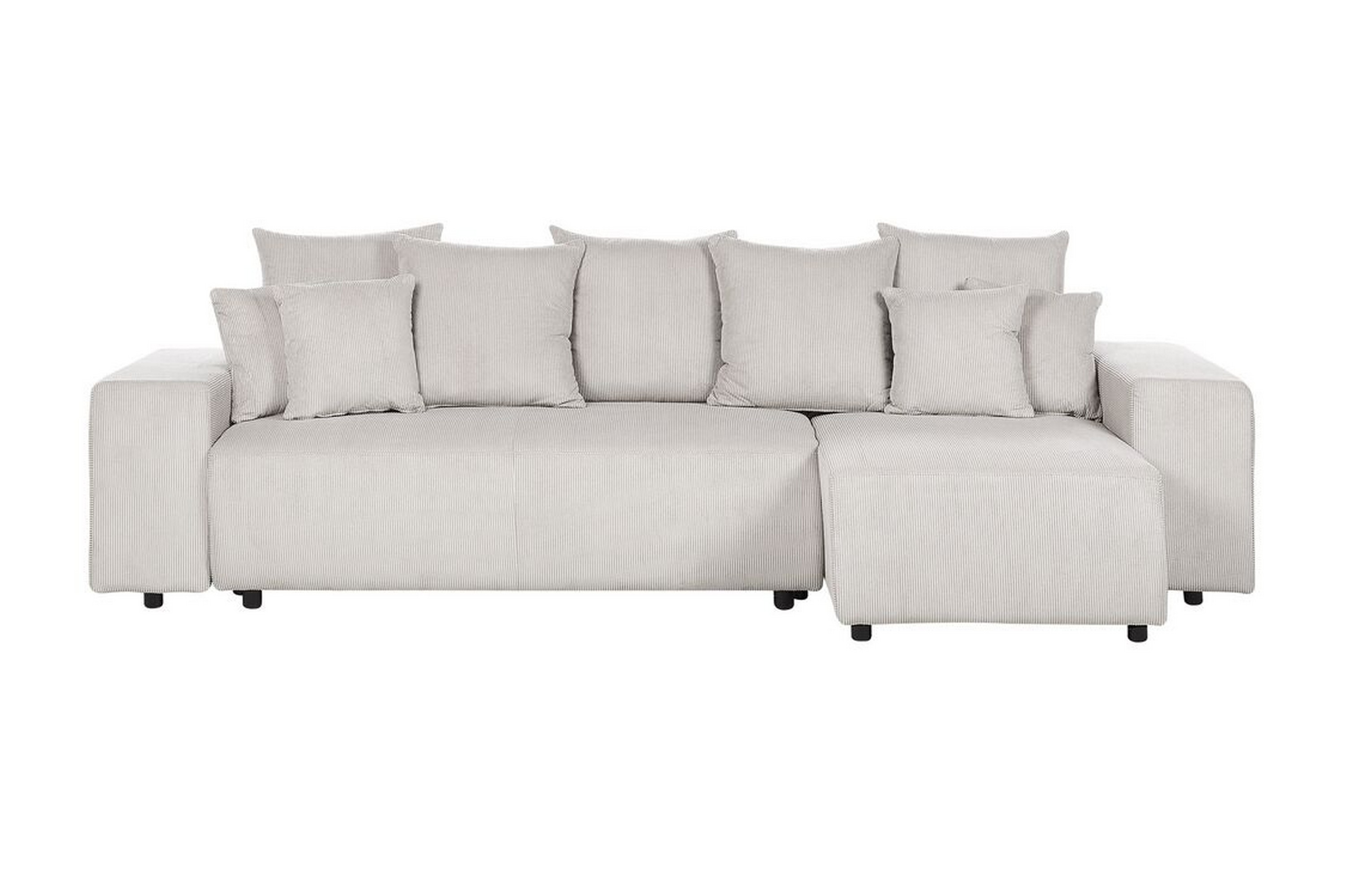 Dysis Hörnbäddsoffa 3-sits Beige/Svart