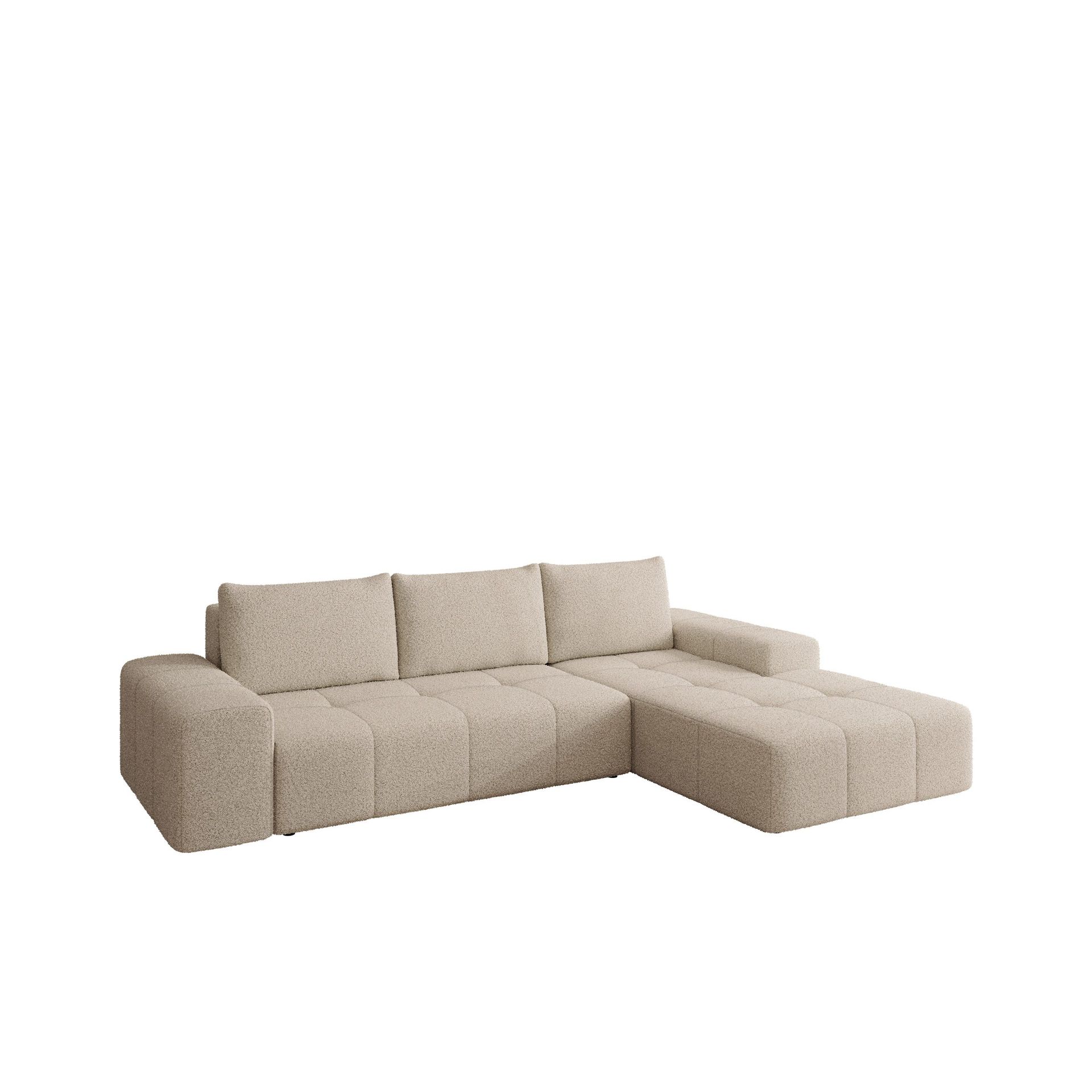 Falor 3-sits Bäddsoffa med divan Högervänd - Beige