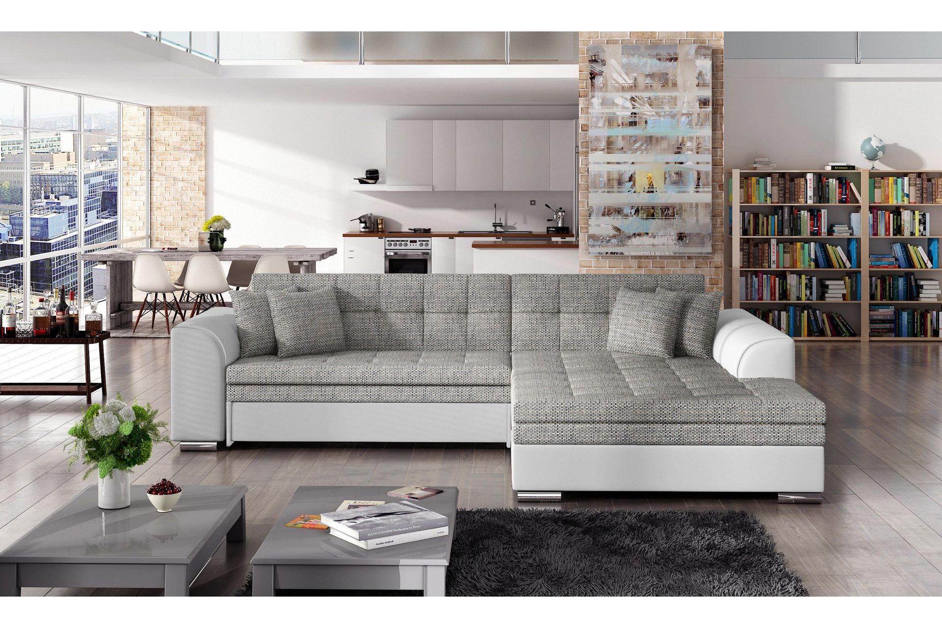 Falseti B&auml;ddsoffa med Divan -
