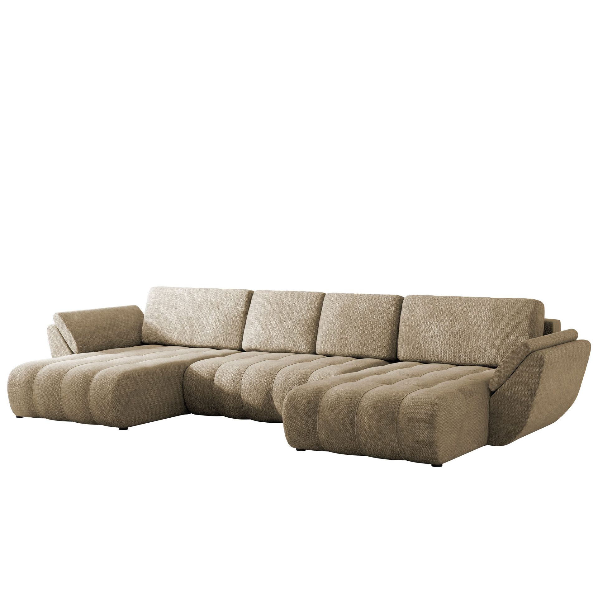 Faro 4-sits U-Bäddsoffa med förvaring - Beige
