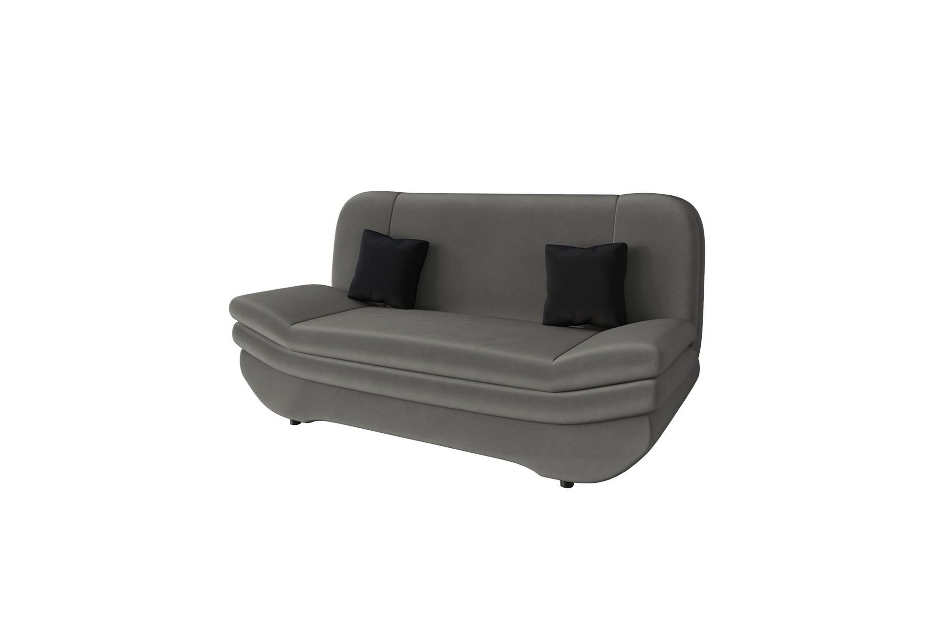 Figurelle Bäddsoffa 2-sits - Grå/Svart