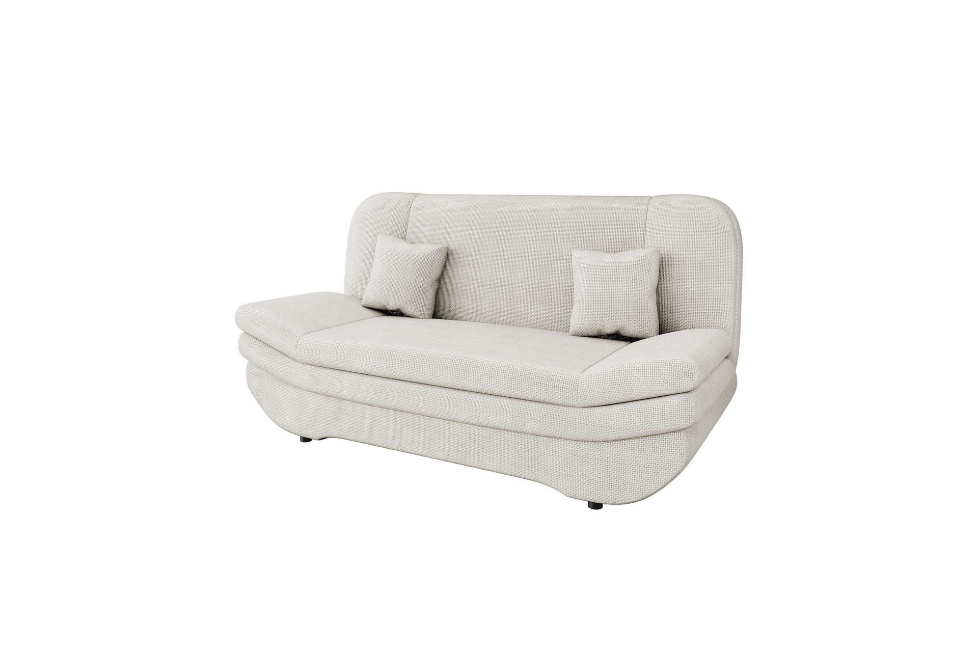 Figurelle B&auml;ddsoffa 2-sits i Chenille - Vit