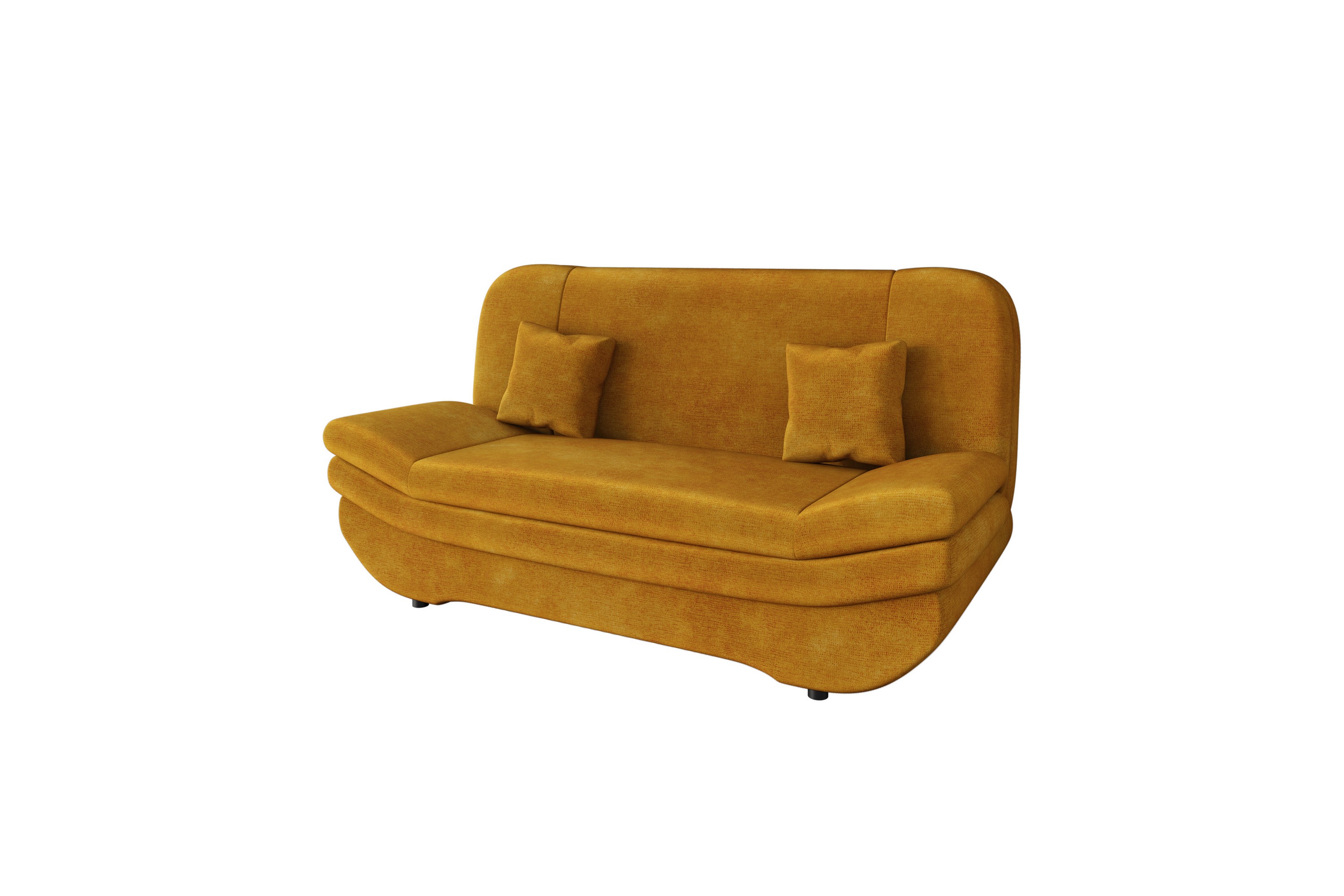 Figurelle Bäddsoffa 2-sits i Sammet Gul