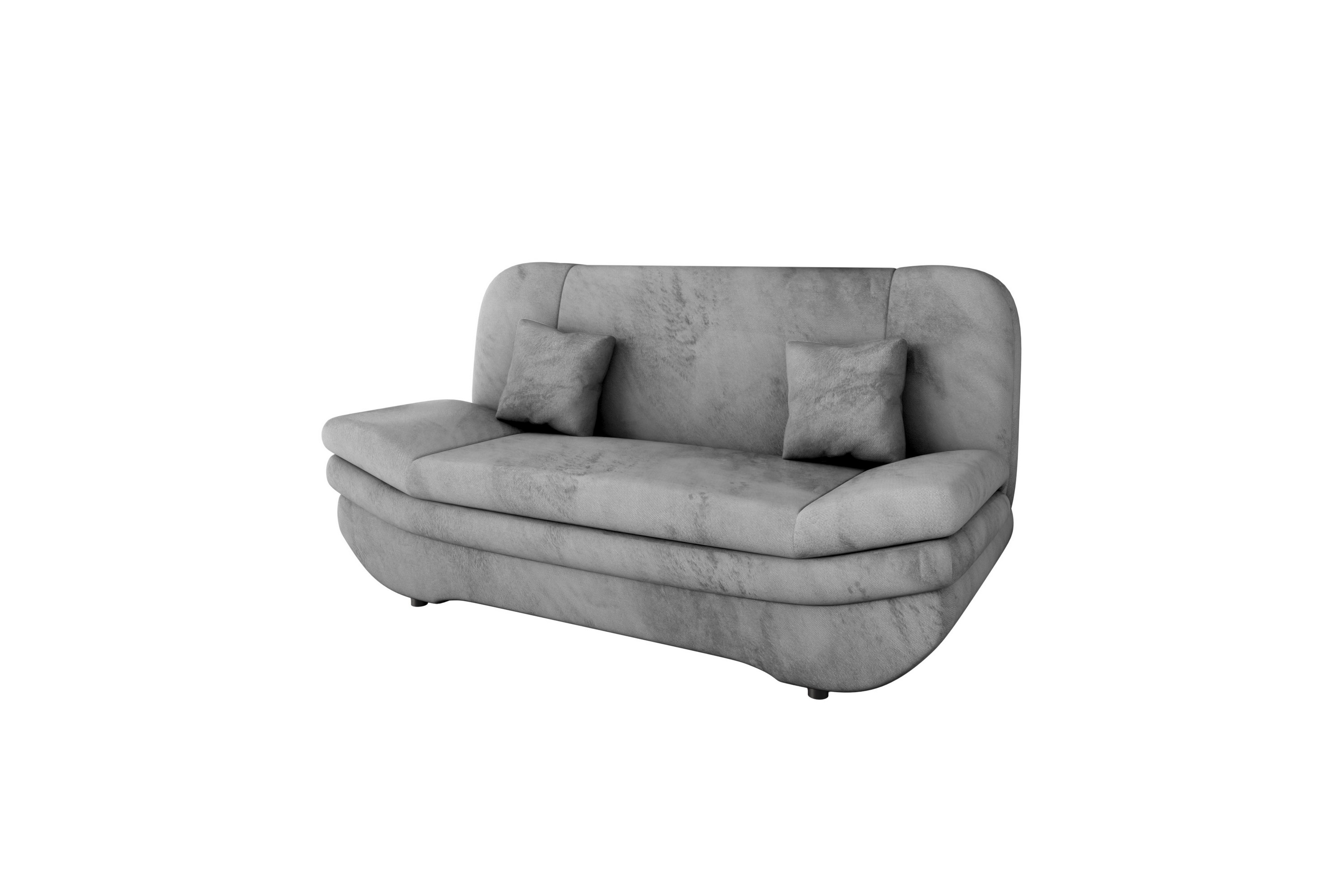 Figurelle Bäddsoffa 2-sits i Plysch Grå