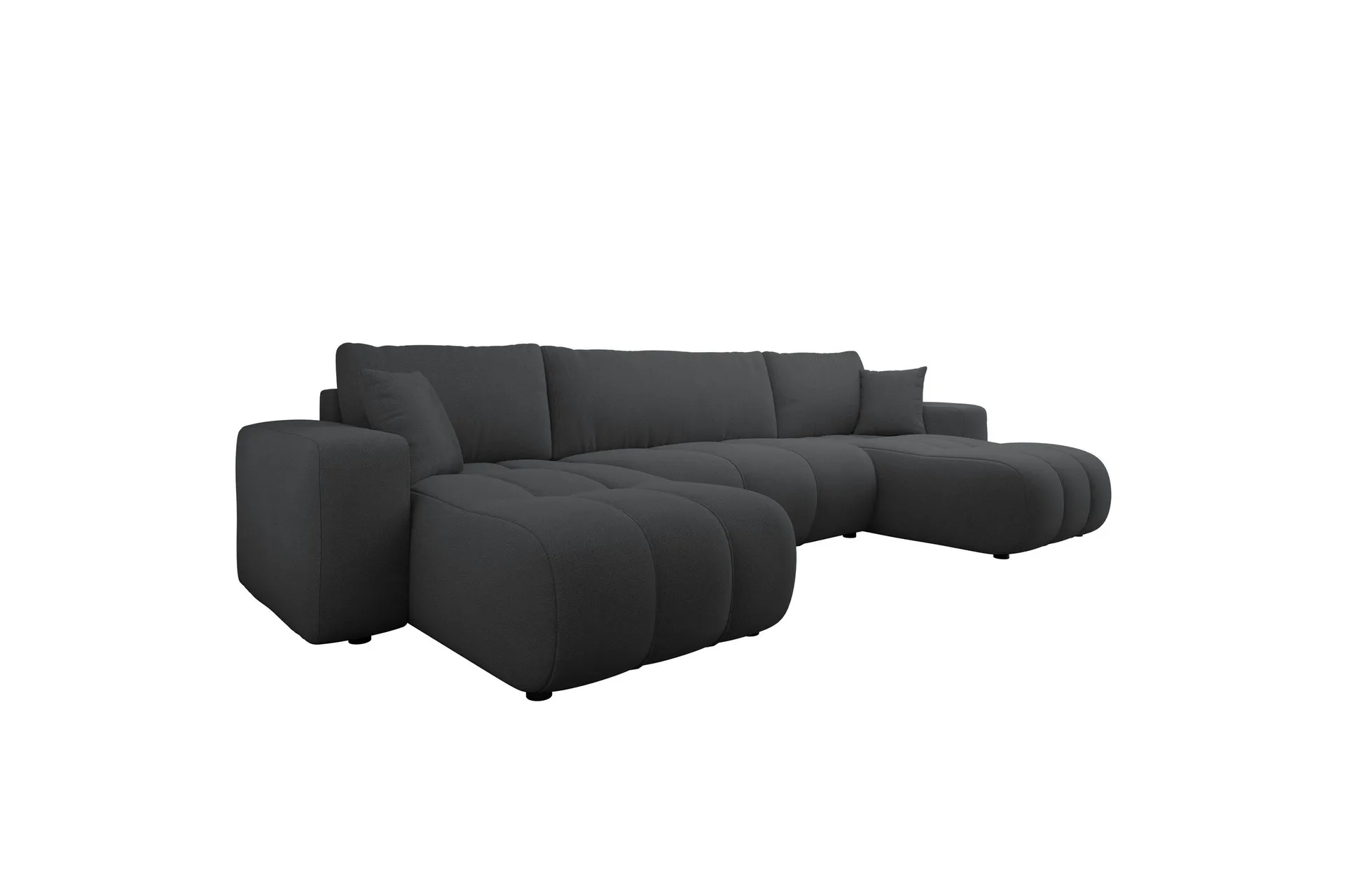 Flo Bäddsoffa Dubbeldivan 4-sits - Svart