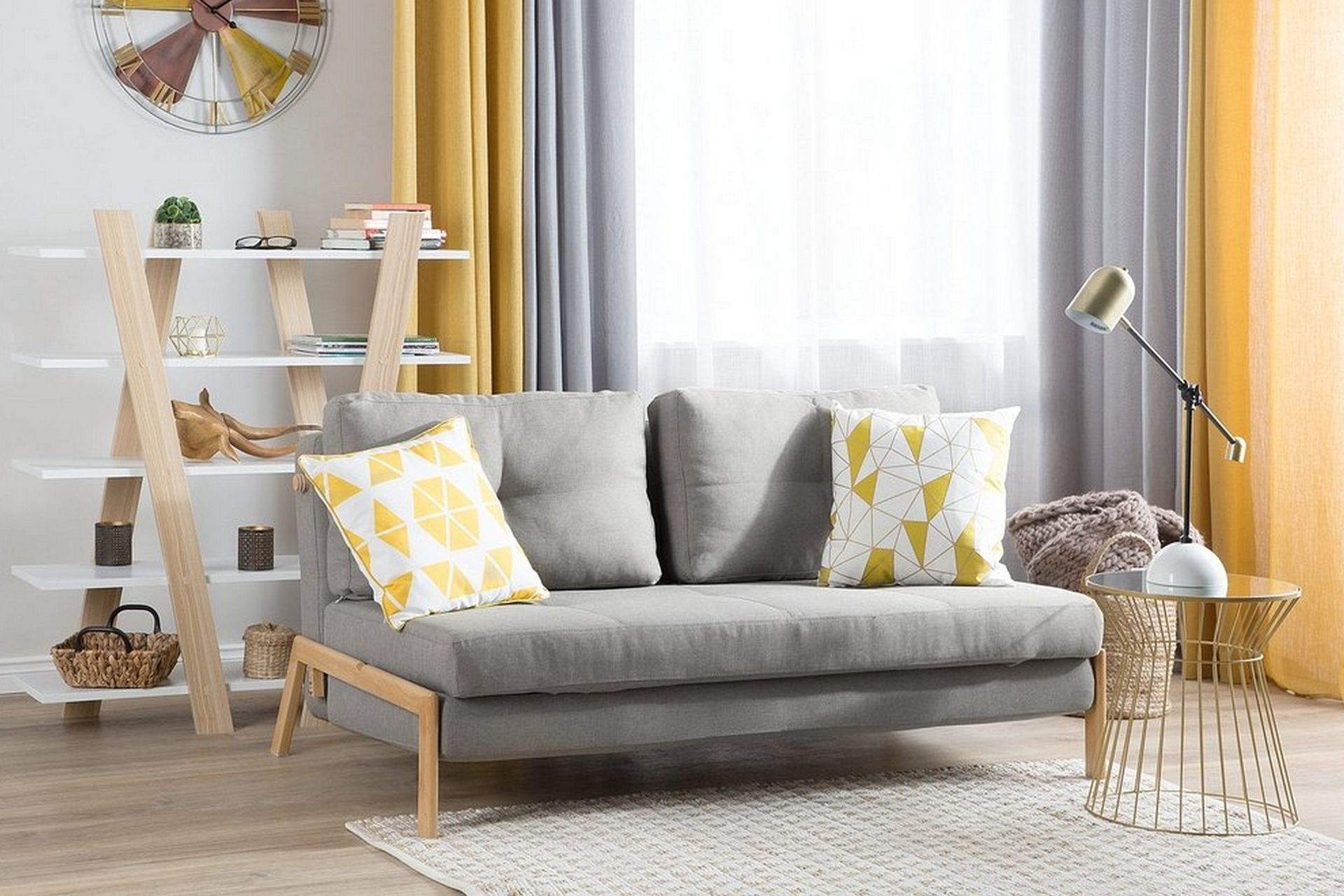 edland bäddsoffa 152 cm - grå