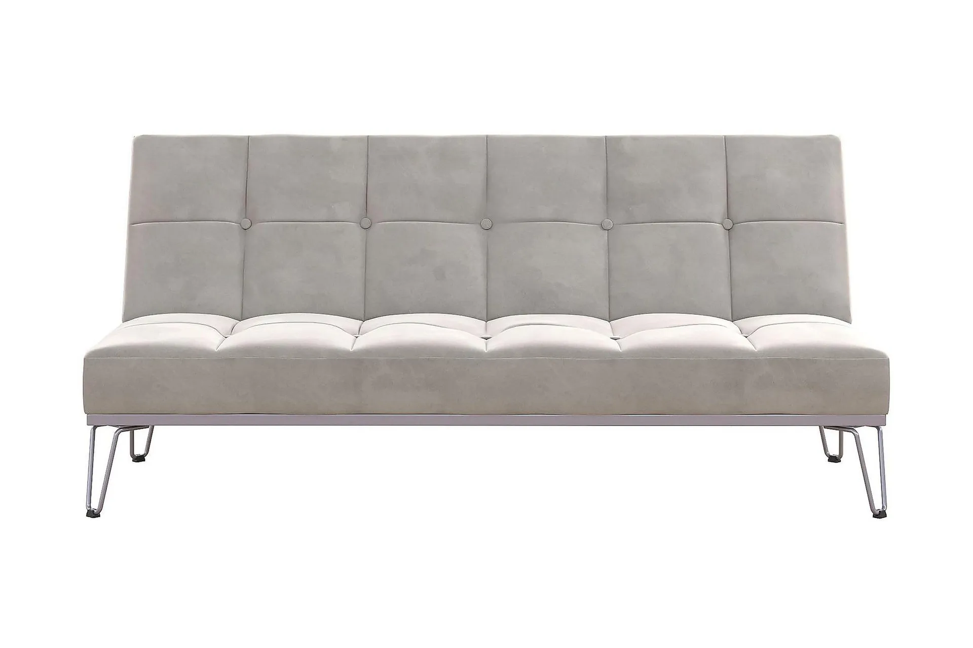 Elle Futon Sammet/Gr&aring; - Novogratz