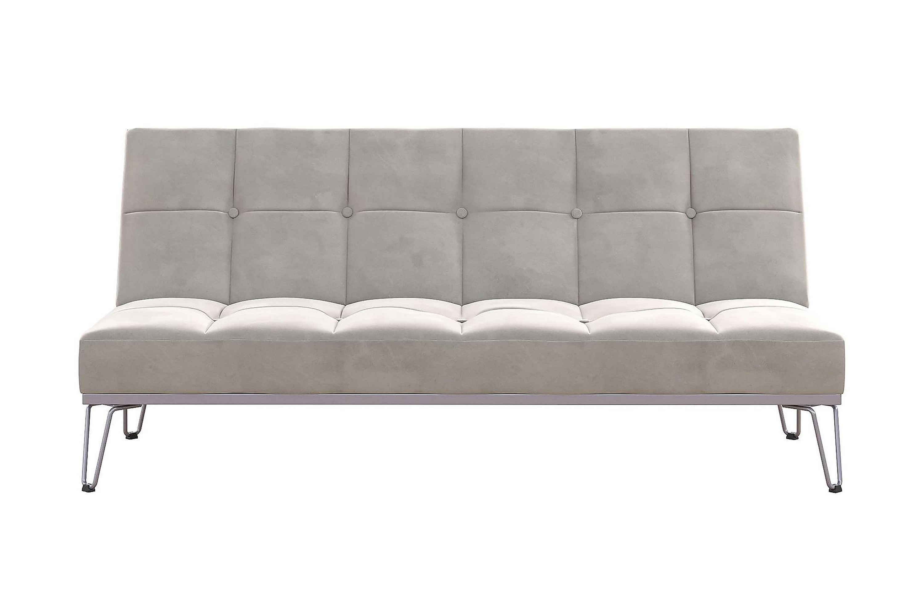 Futon Elle Sammet/GråNovogratz