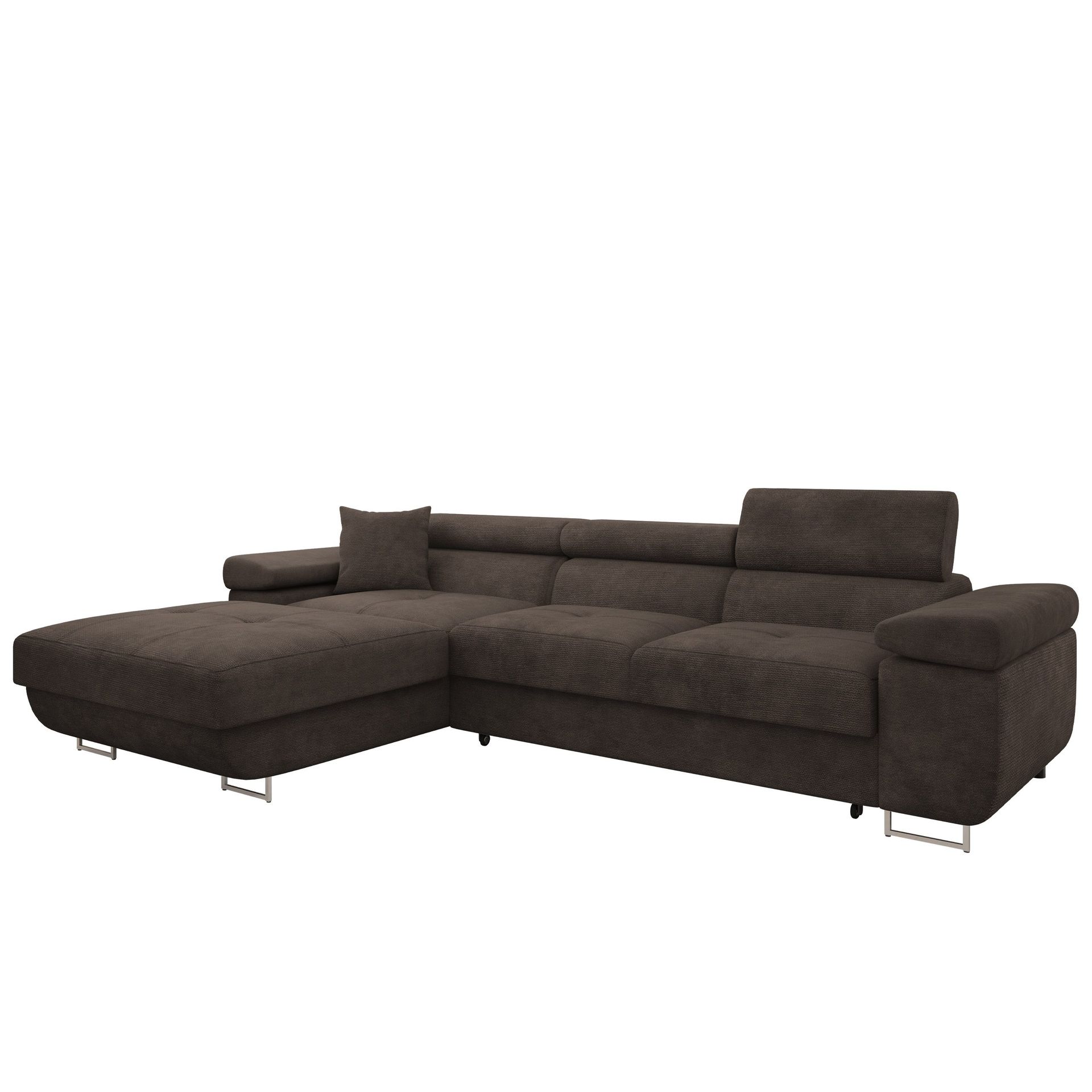 Gabina 3-sits Bäddsoffa med divan - brun