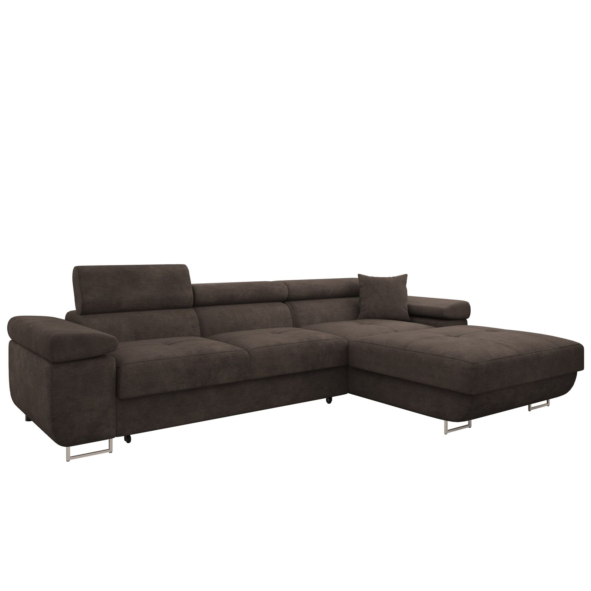 Gabina 3-sits Bäddsoffa med divan - brun