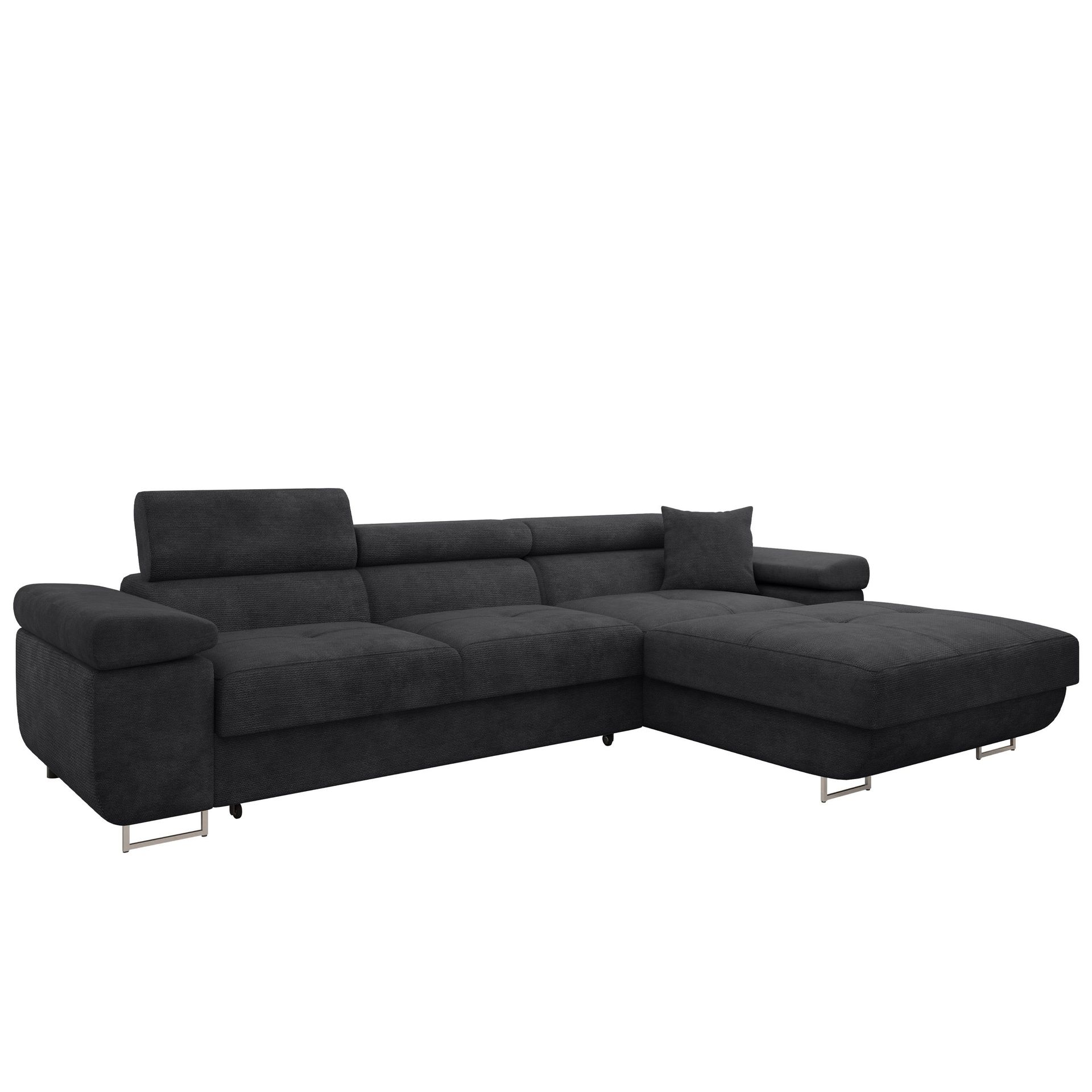 Gabina 3-sits B&auml;ddsoffa med divan - svart