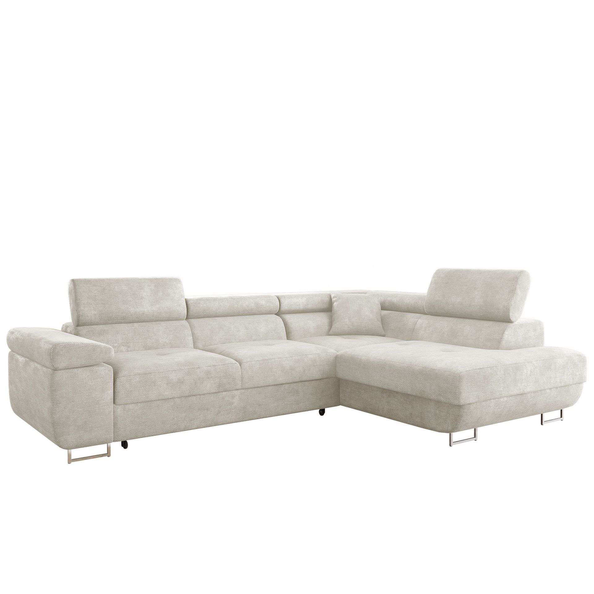 Gabina 4-sits B&auml;ddsoffa med sch&auml;slong - beige