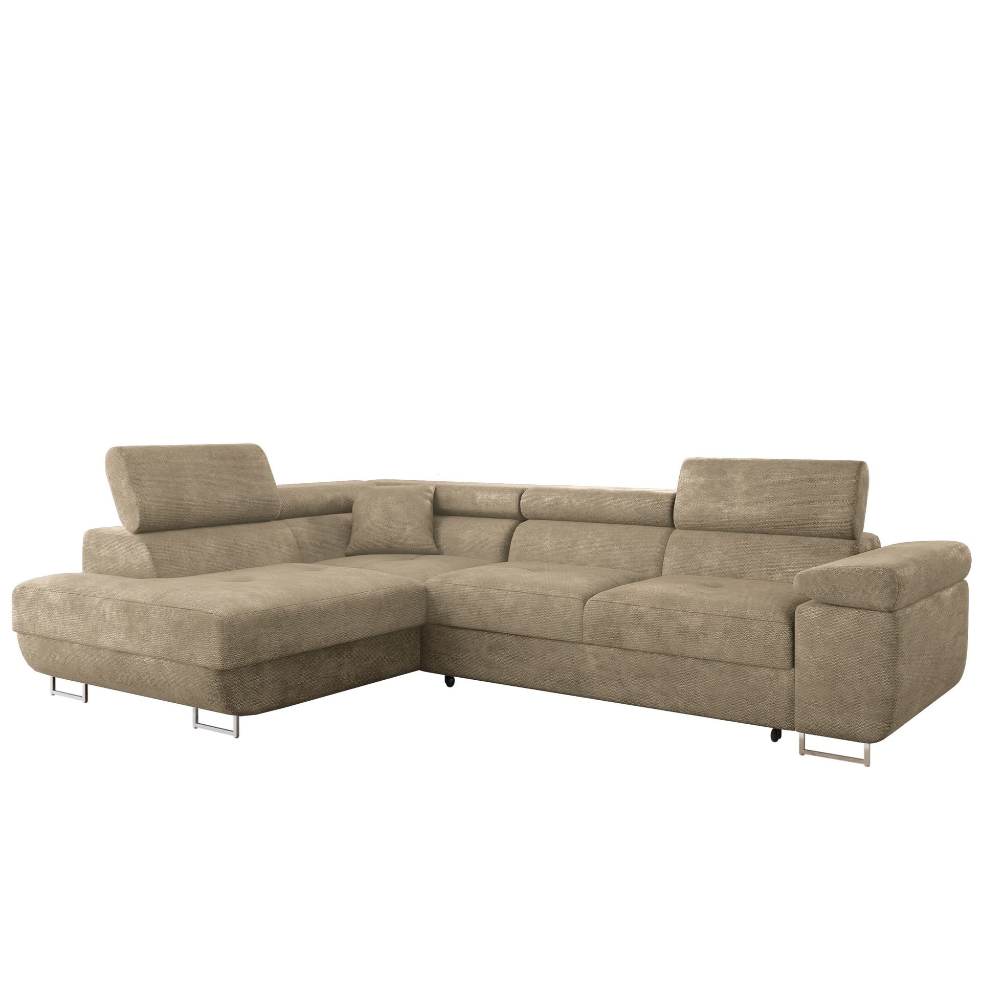 Gabina 4-sits B&auml;ddsoffa med sch&auml;slong - beige
