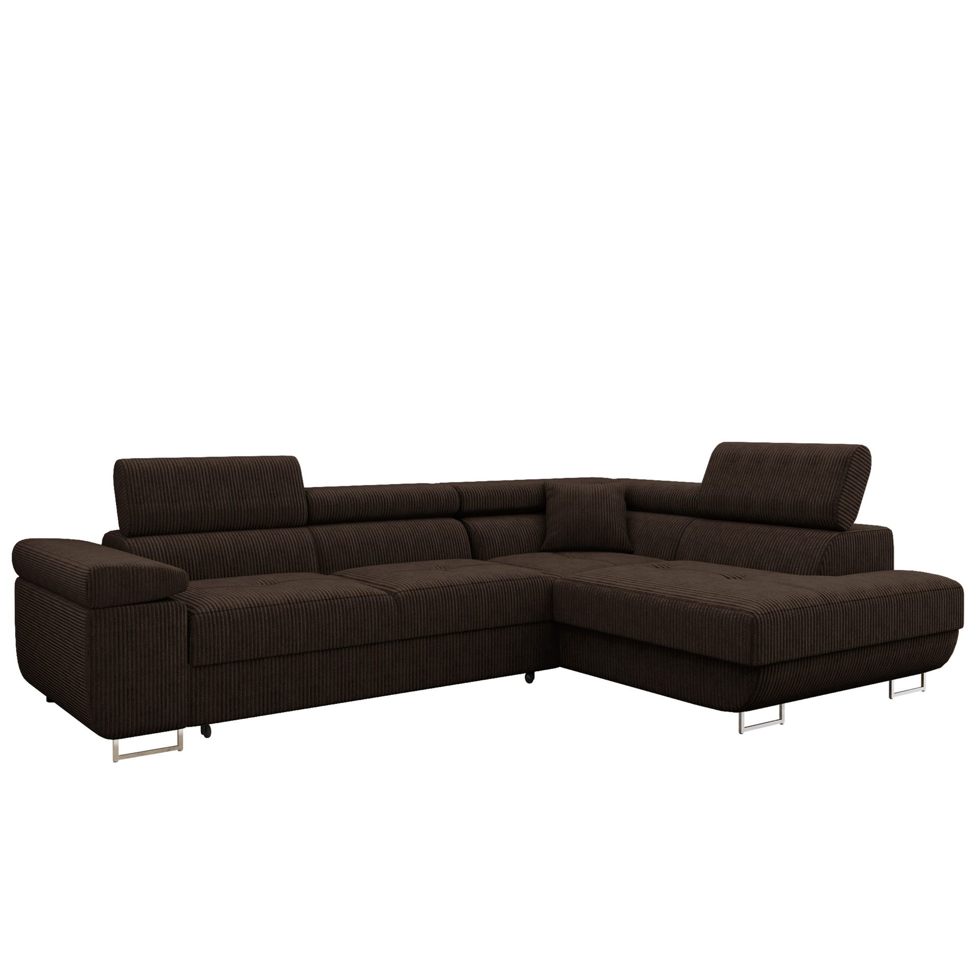 Gabina 4-sits Bäddsoffa med schäslong och förvaring -