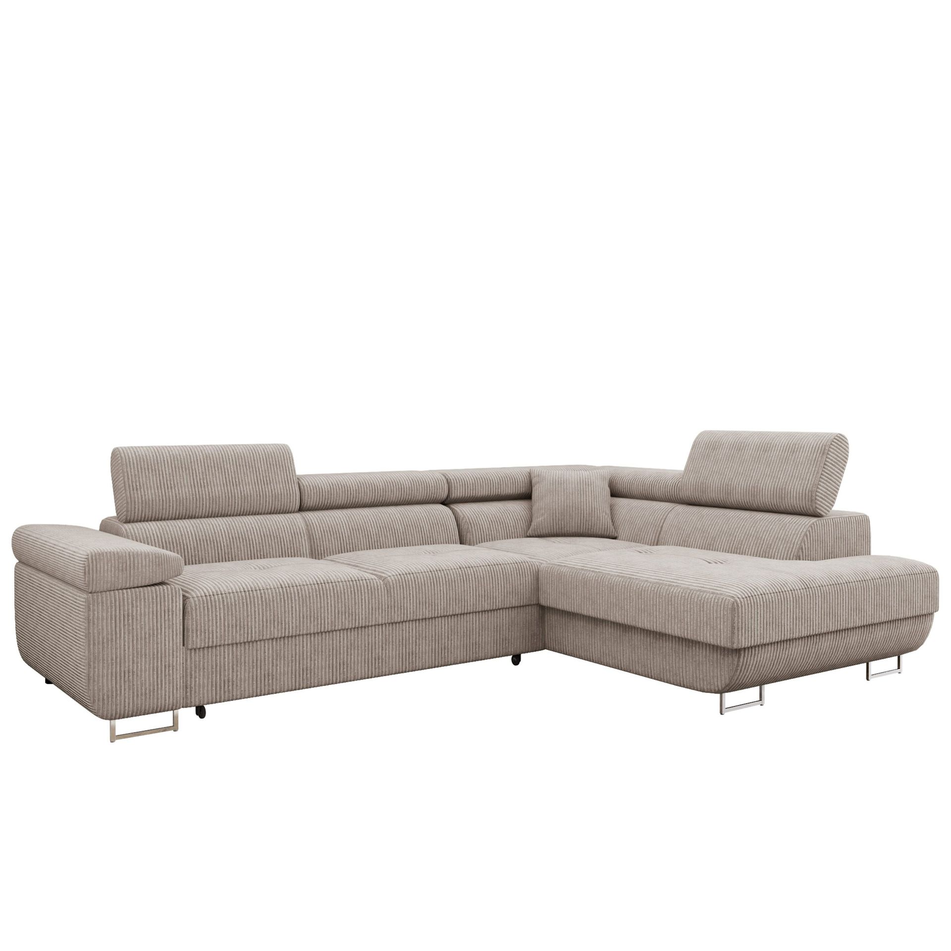 Gabina 4-sits Bäddsoffa med schäslong och förvaring -