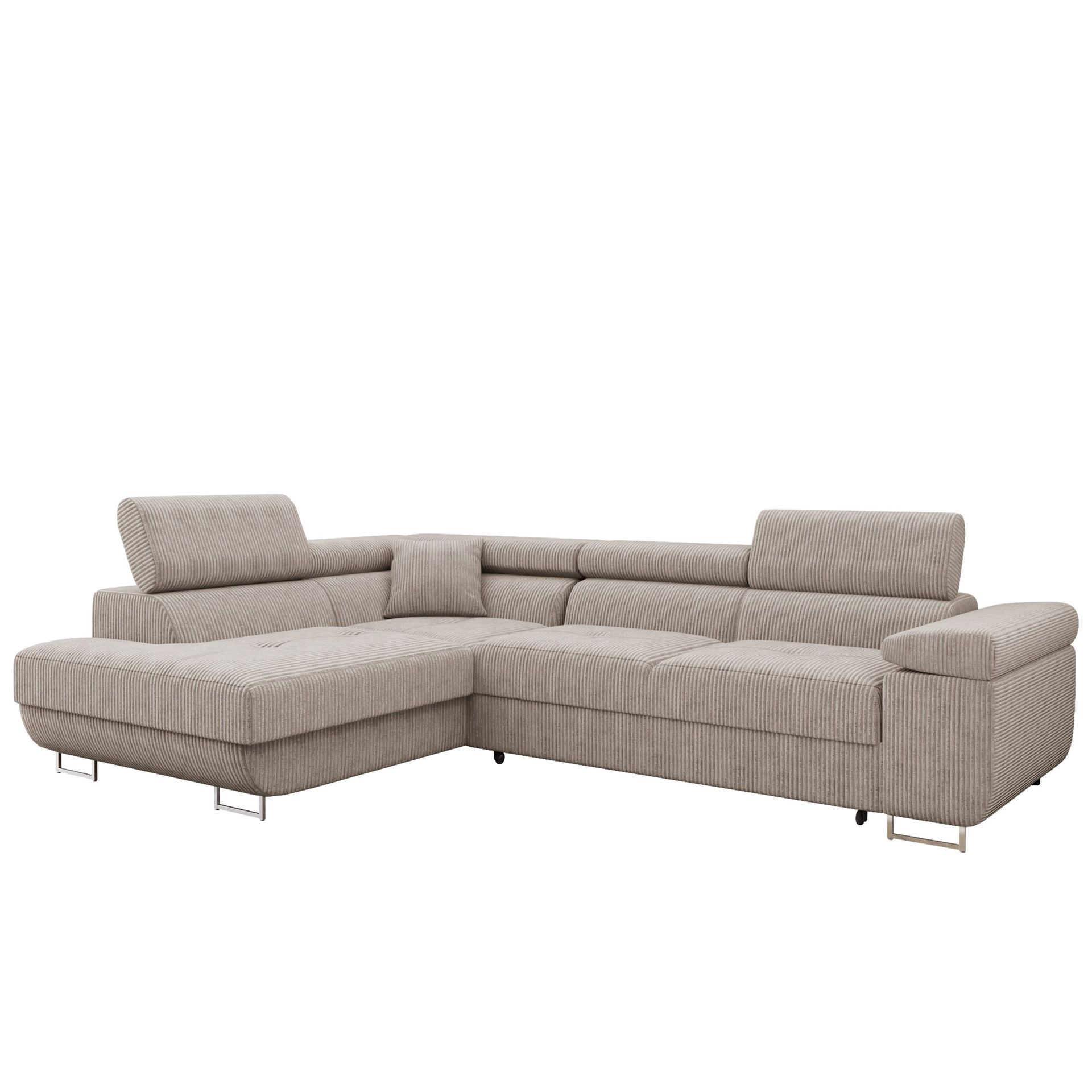 Gabina 4-sits Bäddsoffa med schäslong och förvaring -