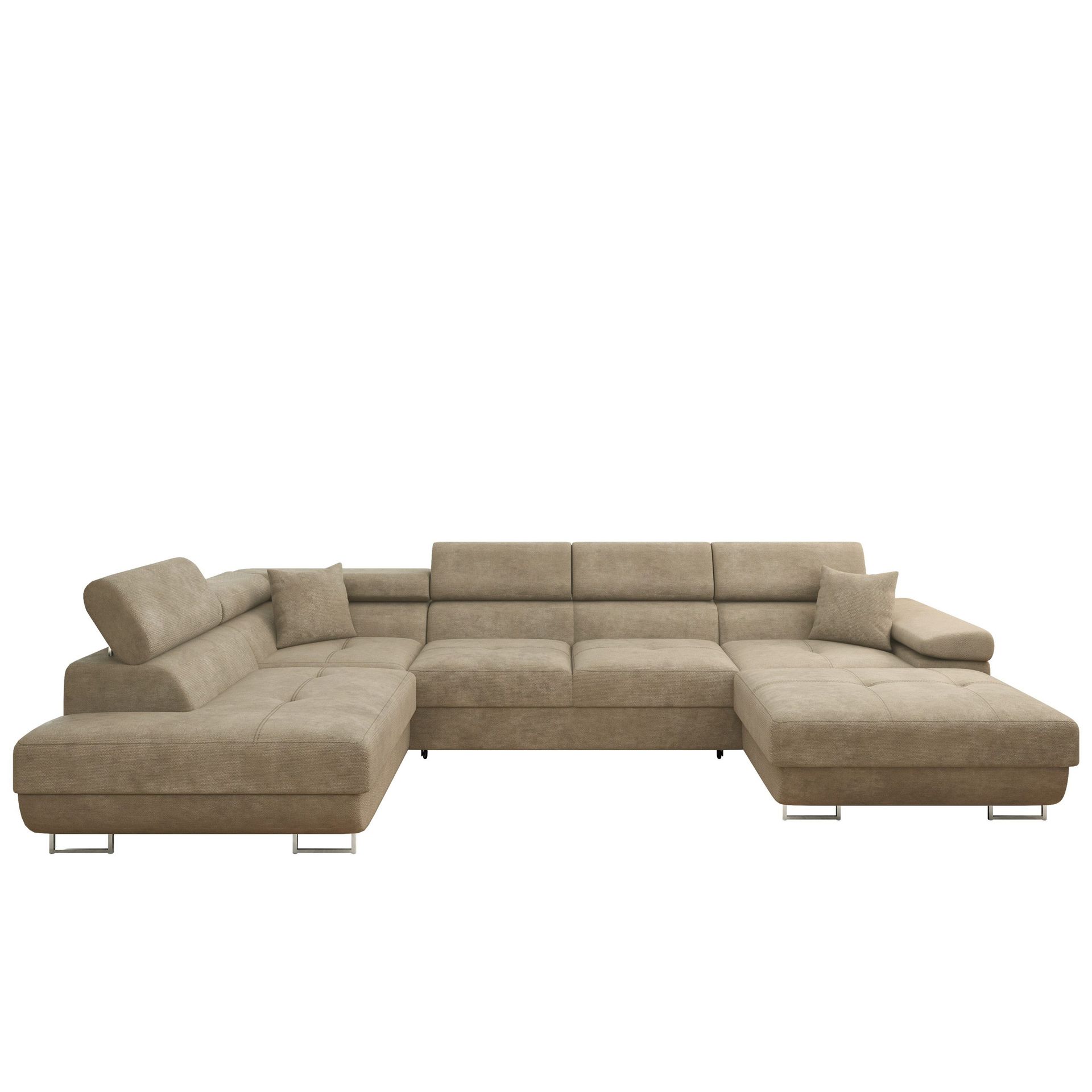 Gabina 5-sits U-formad b&auml;ddsoffa med divan och sch&auml;slong - Lumo 30