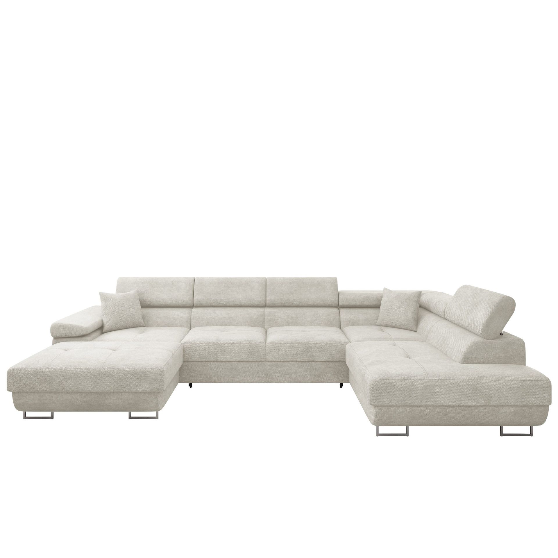 Gabina 5-sits U-formad b&auml;ddsoffa med divan och sch&auml;slong - Lumo 55